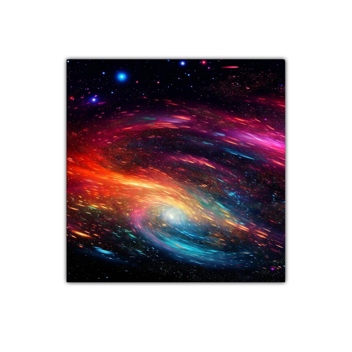 Explosión cósmica de colores vibrantes en el espacio