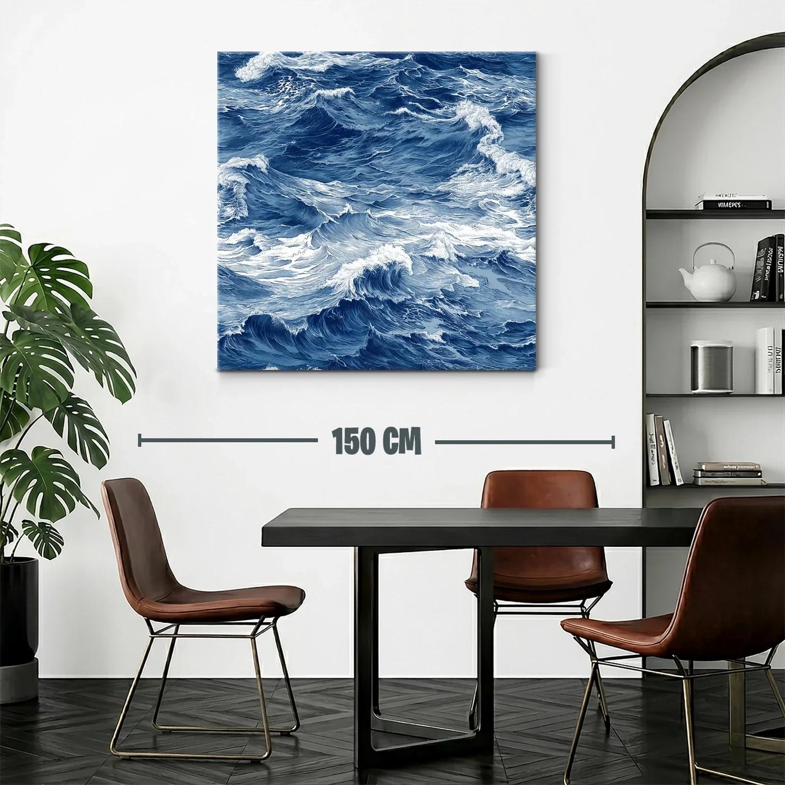 Movimiento y energía del mar en ondas azules intensas — miniatura 2