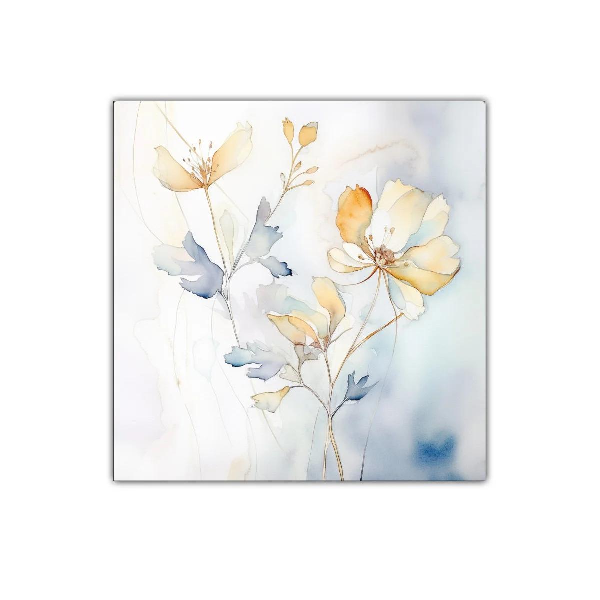 Cuadro decorativo de flores en tonos suaves y elegantes — imagen principal