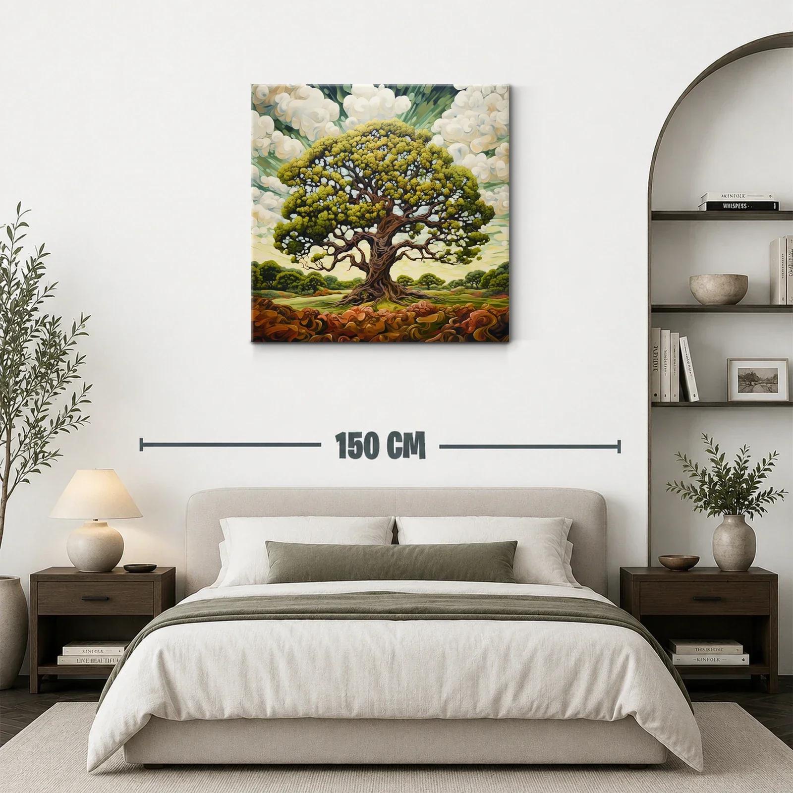 Majestuoso árbol con follaje vibrante en paisaje natural — miniatura 3