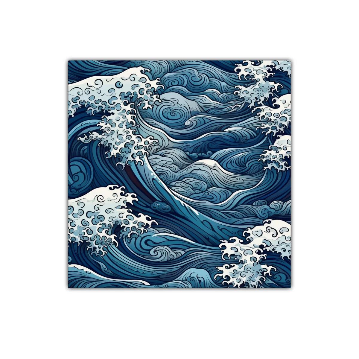 Olas en movimiento con tonos azules y blancos marinos — imagen principal