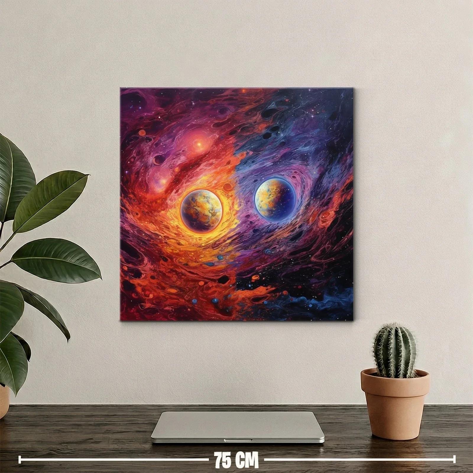 Planetas gemelos en danza cósmica de fuego y hielo — miniatura 2