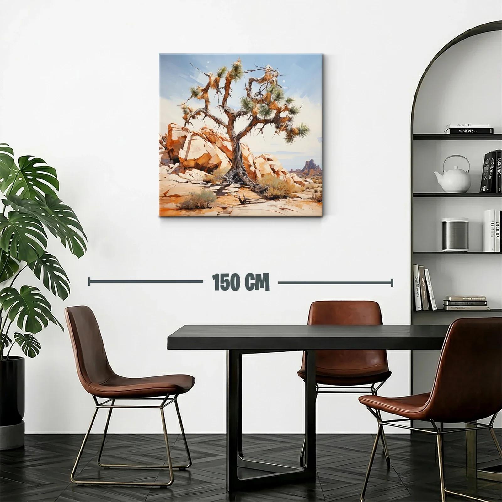Árbol solitario en paisaje desértico iluminado al sol — miniatura 2
