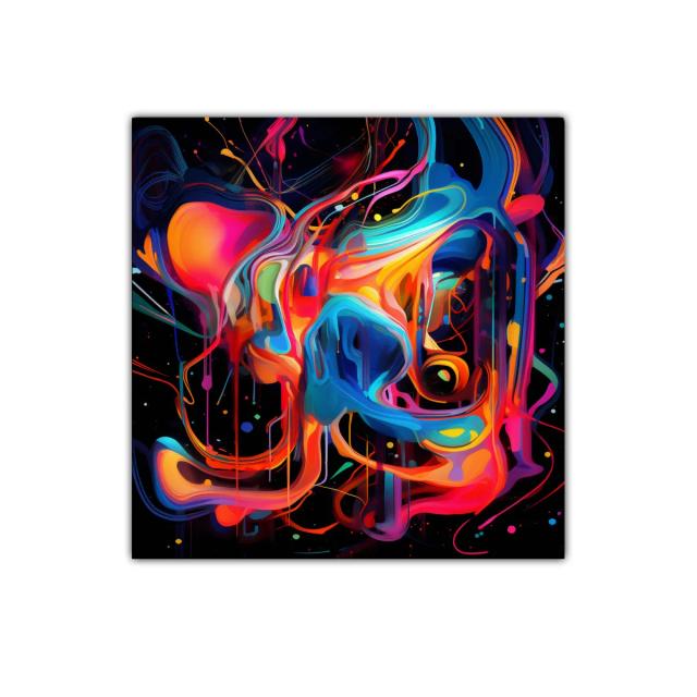 Cuadro Decorativo Arte Abstracto de Colores Vibrantes