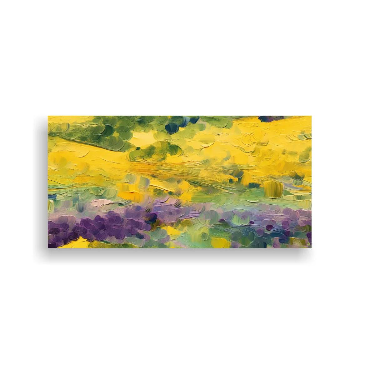 Cuadro paisaje abstracto con pinceladas gruesas — imagen principal