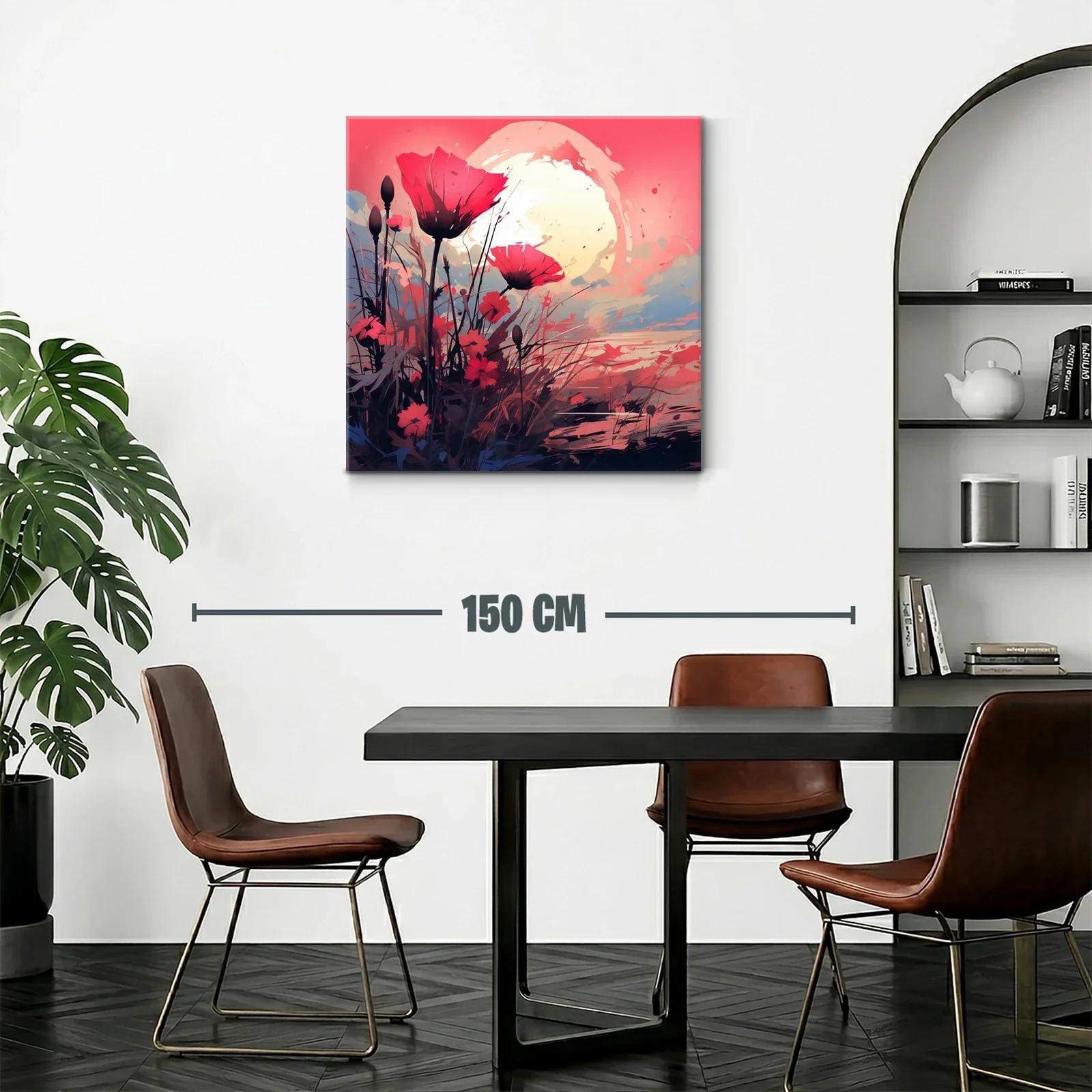 Flores vibrantes al atardecer con tonos cálidos y suaves — miniatura 2