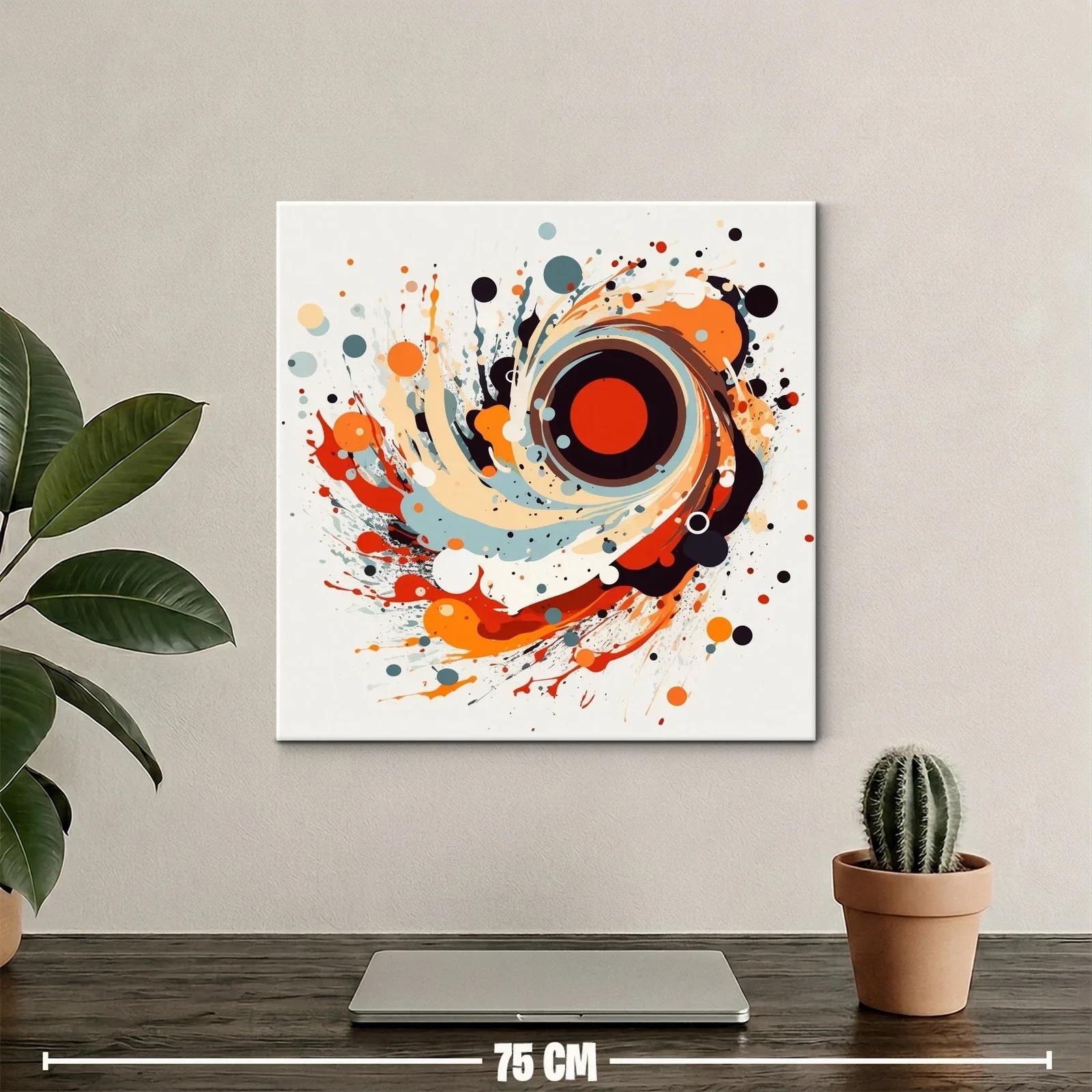 Explosión abstracta con tonos cálidos y contrastes vivos — miniatura 2
