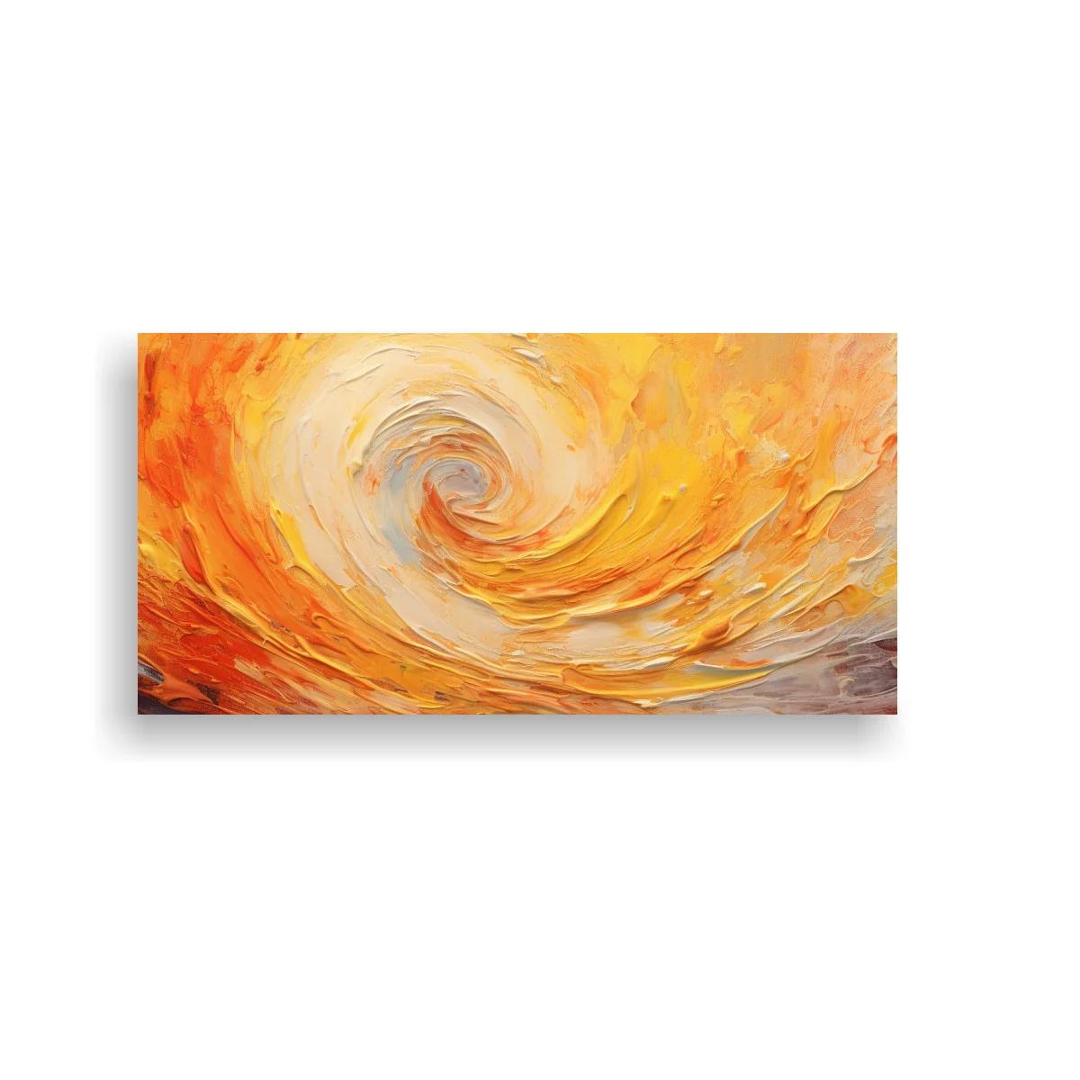 Cuadro remolino de fuego en espiral luminosa