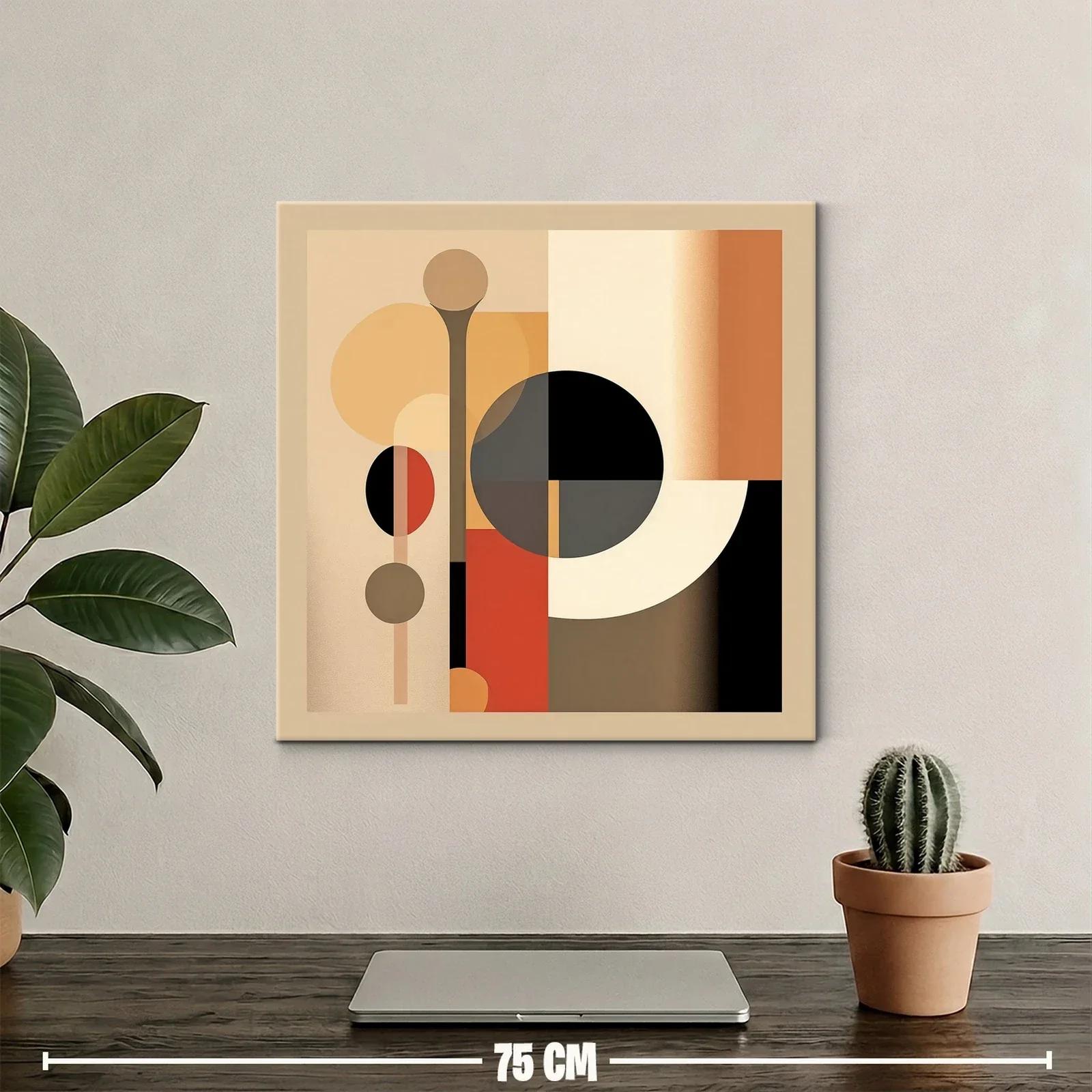 Composición geométrica en tonos cálidos y tierra — miniatura 2
