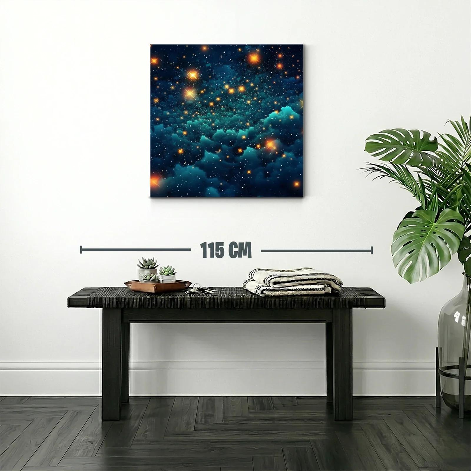 Cuadro mágico con paisaje estelar brillante y nebulosas — miniatura 2