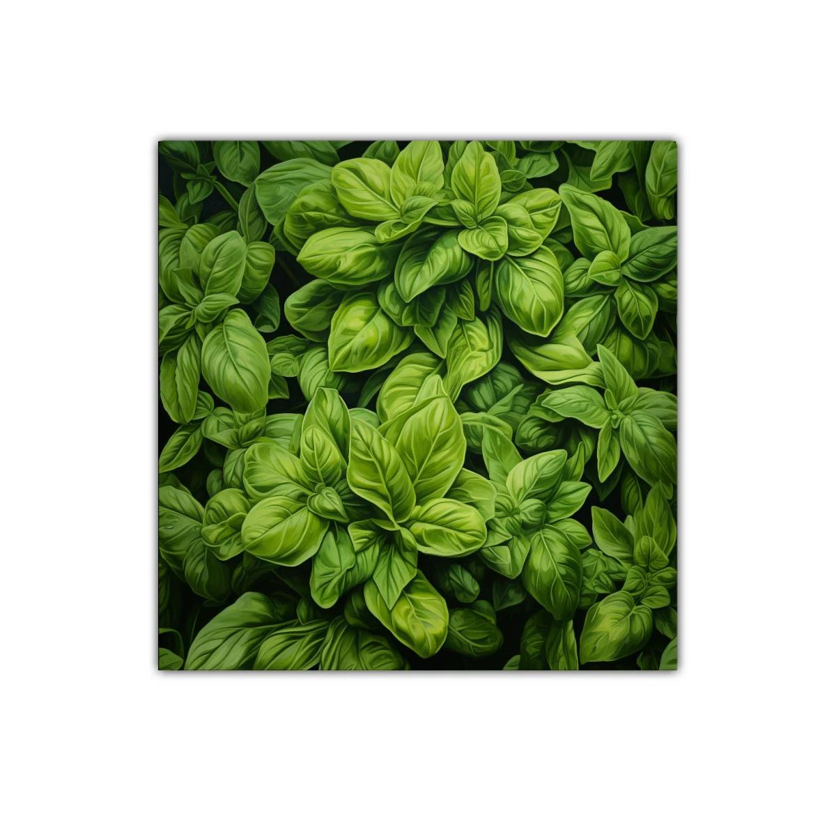 Cuadro decorativo con exuberante follaje verde natural — imagen principal