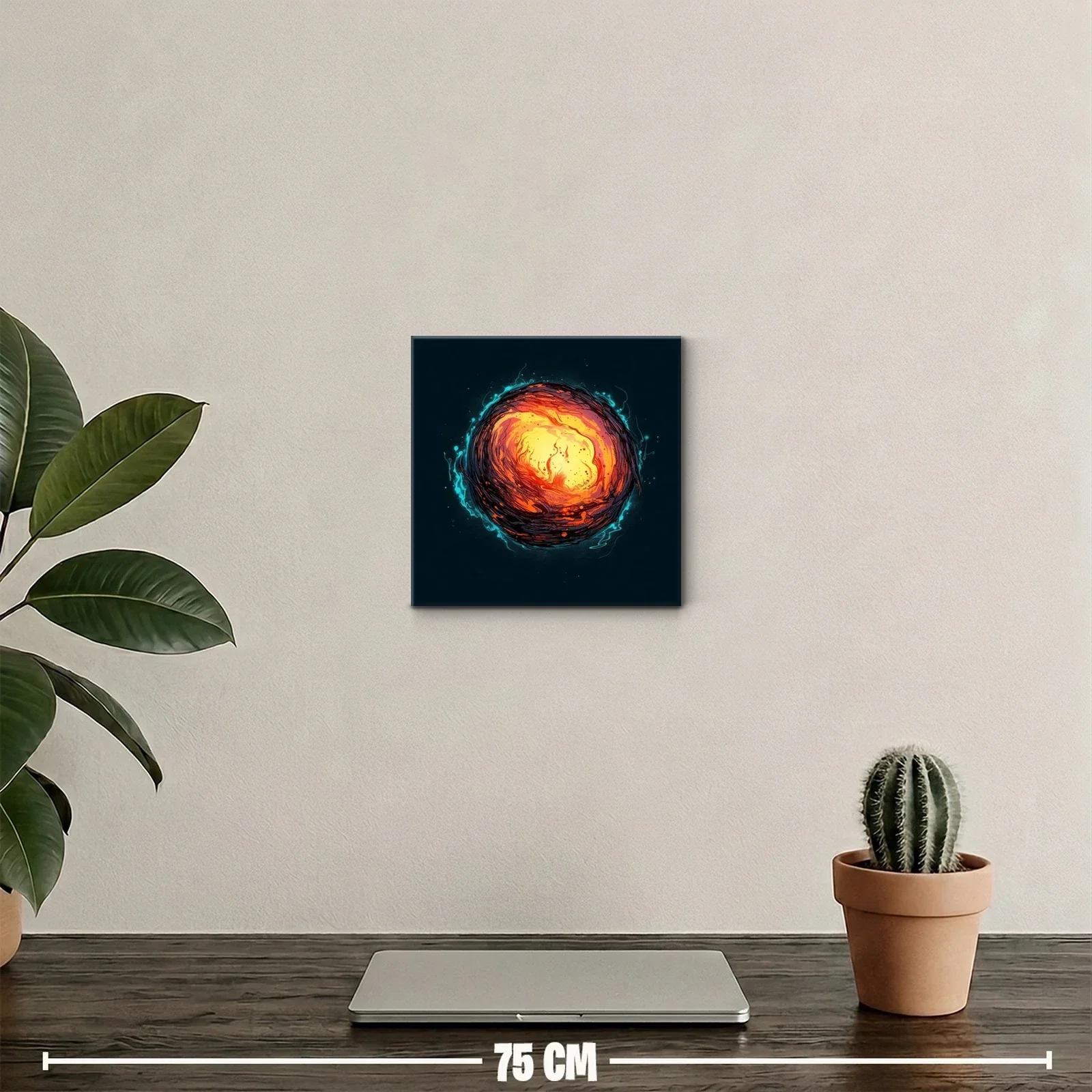 Explosión de energía cósmica en vibrantes tonos cálidos — miniatura 2