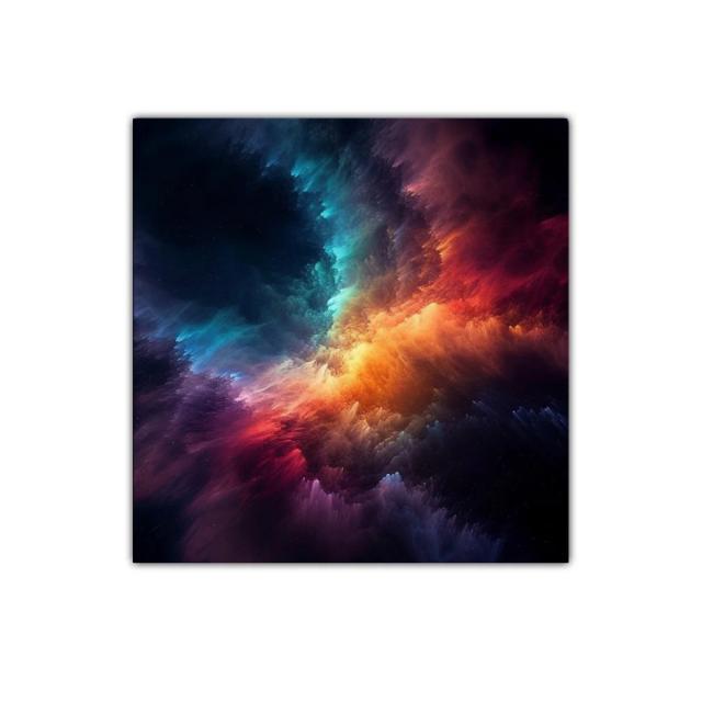 Explosión de colores en un universo abstracto vibrante