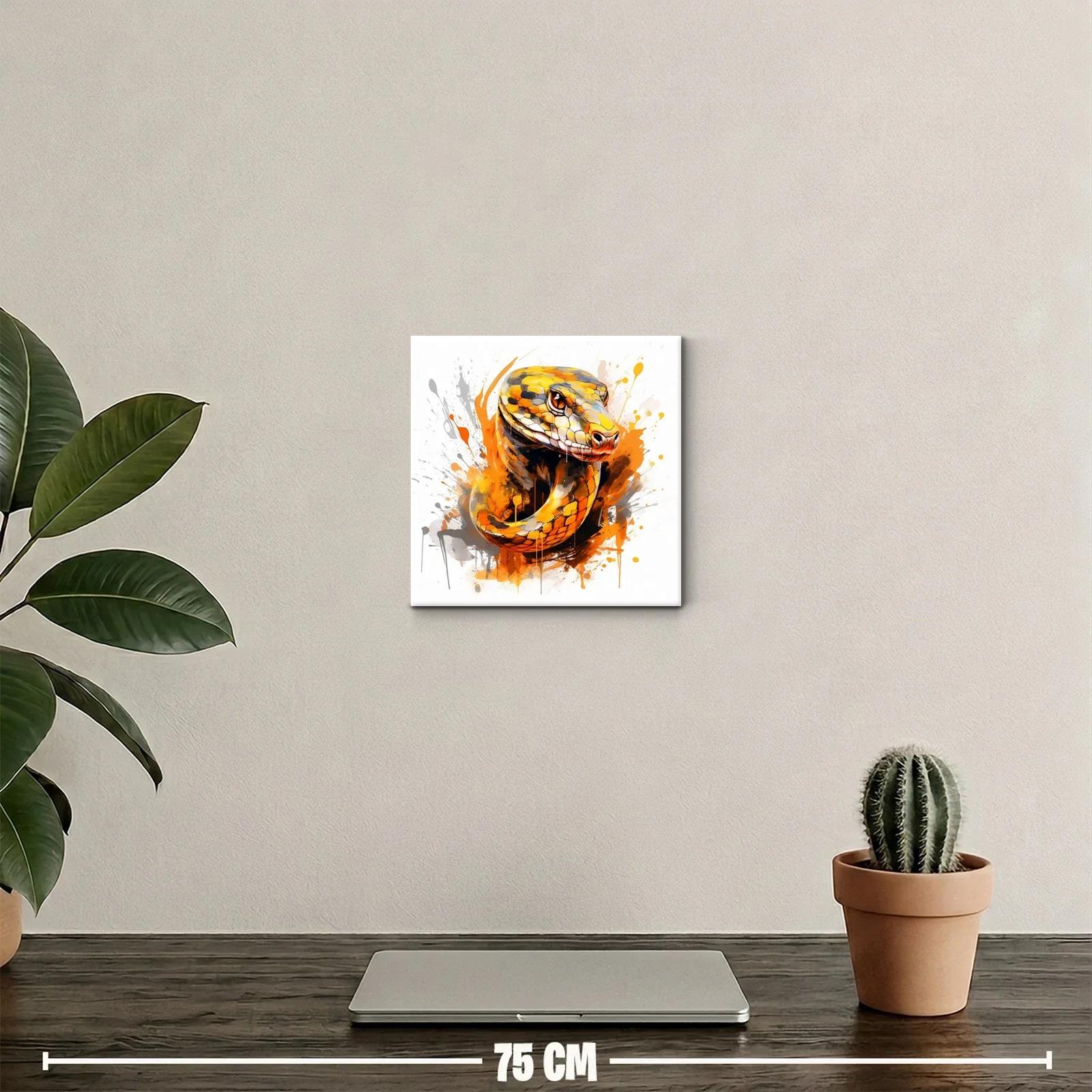 Serpiente colorida con detalles vibrantes y diseño moderno — miniatura 2