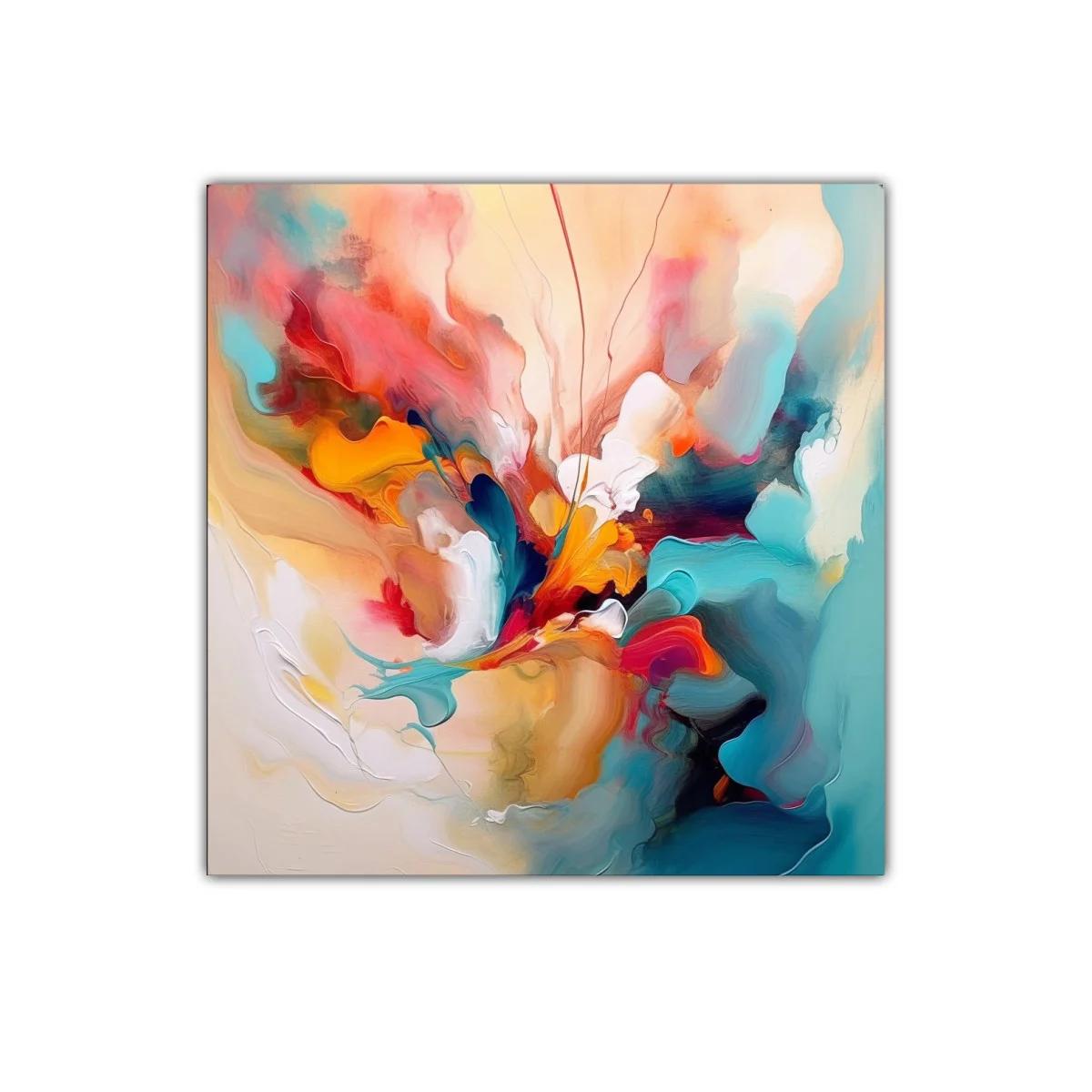 Cuadro decorativo con vibrante explosión de color abstracta — imagen principal