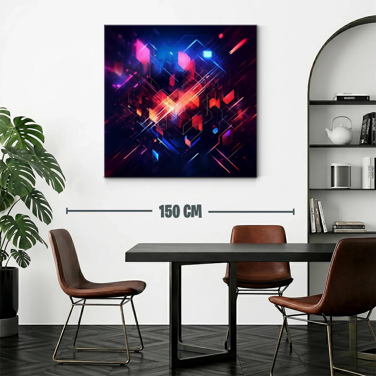Composición geométrica vibrante con luces y contrastes intensos — miniatura 2