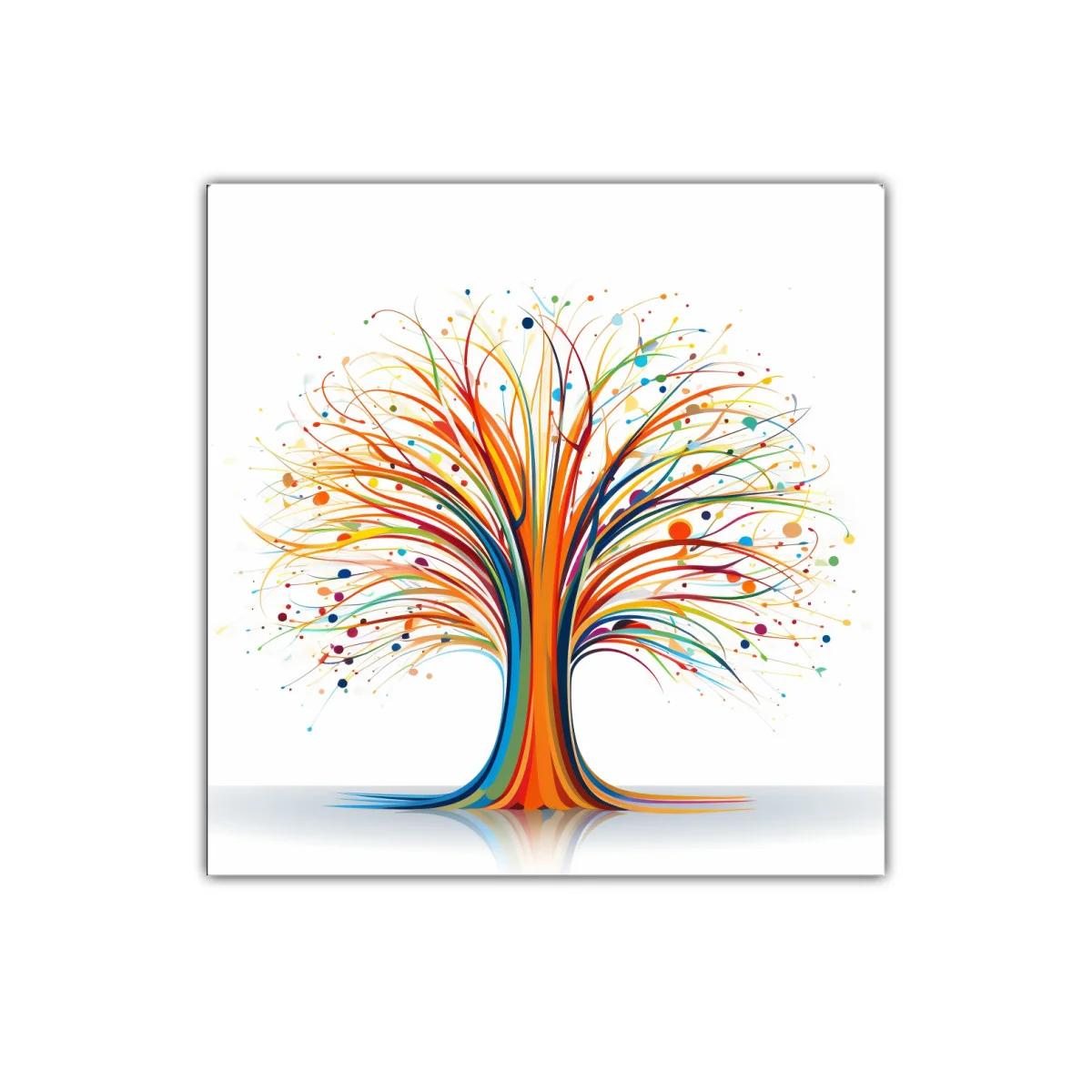 Árbol vibrante con colores vivos y diseño moderno — imagen principal