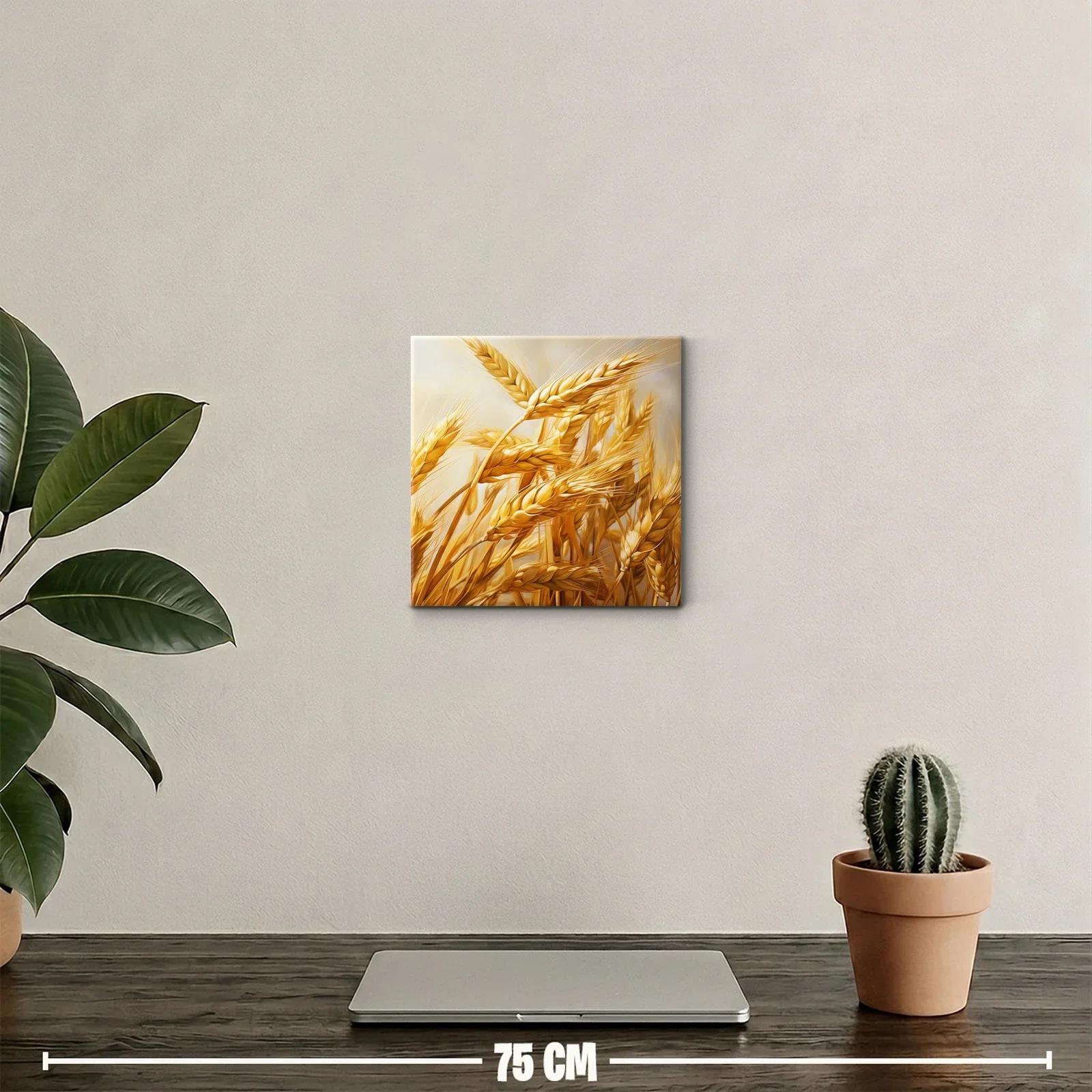 Cuadro decorativo espigas doradas campo de trigo — miniatura 2