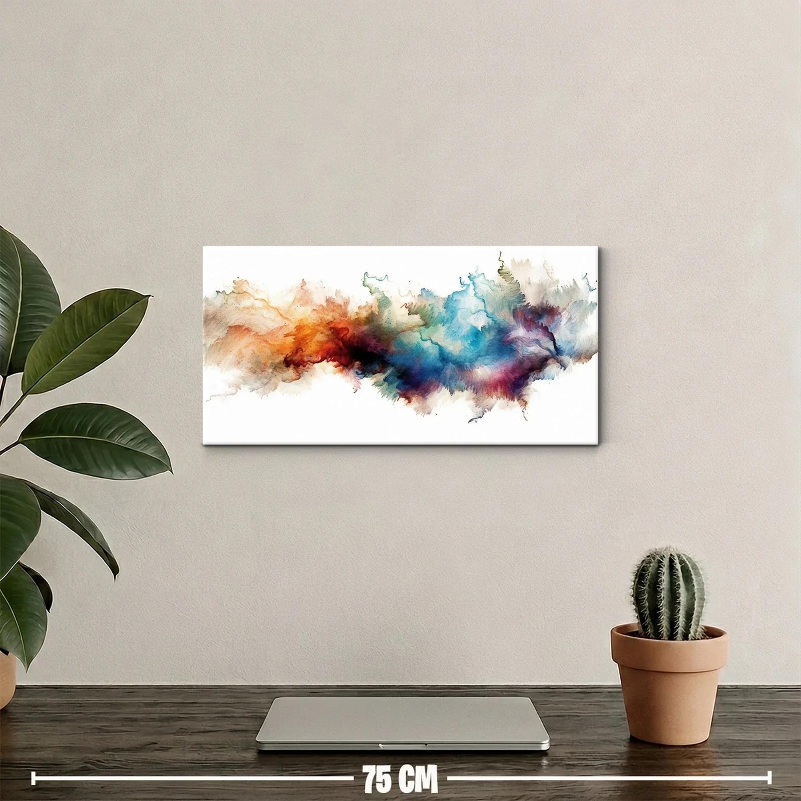 Cuadro estela de humo colorida en franja horizontal — miniatura 2