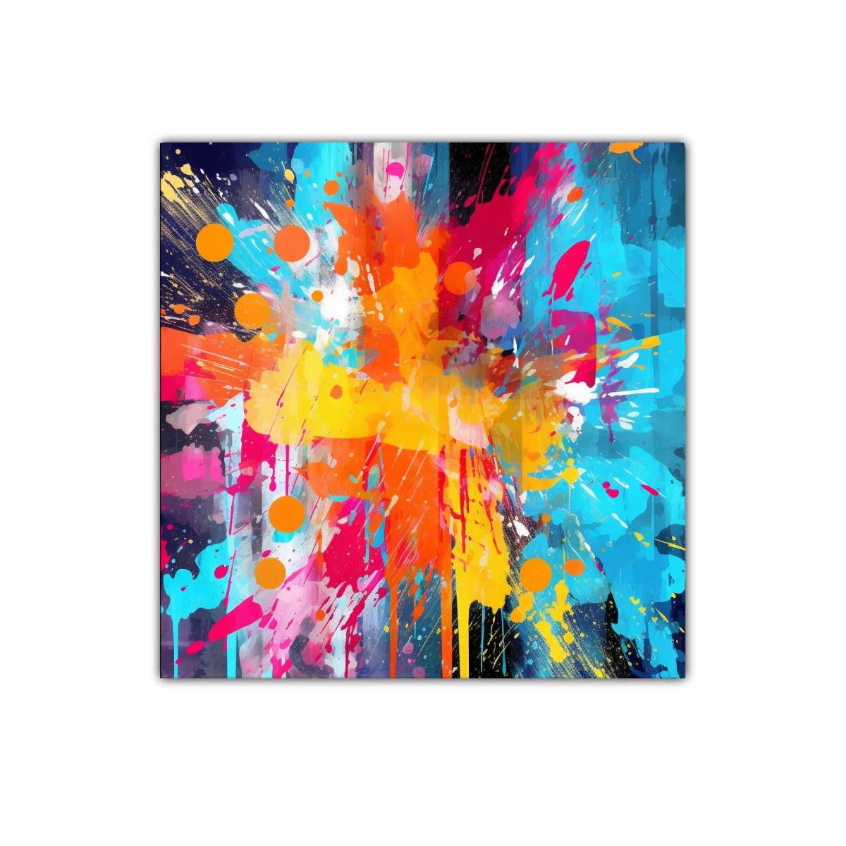 Explosion de color en diseño abstracto vibrante y dinámico