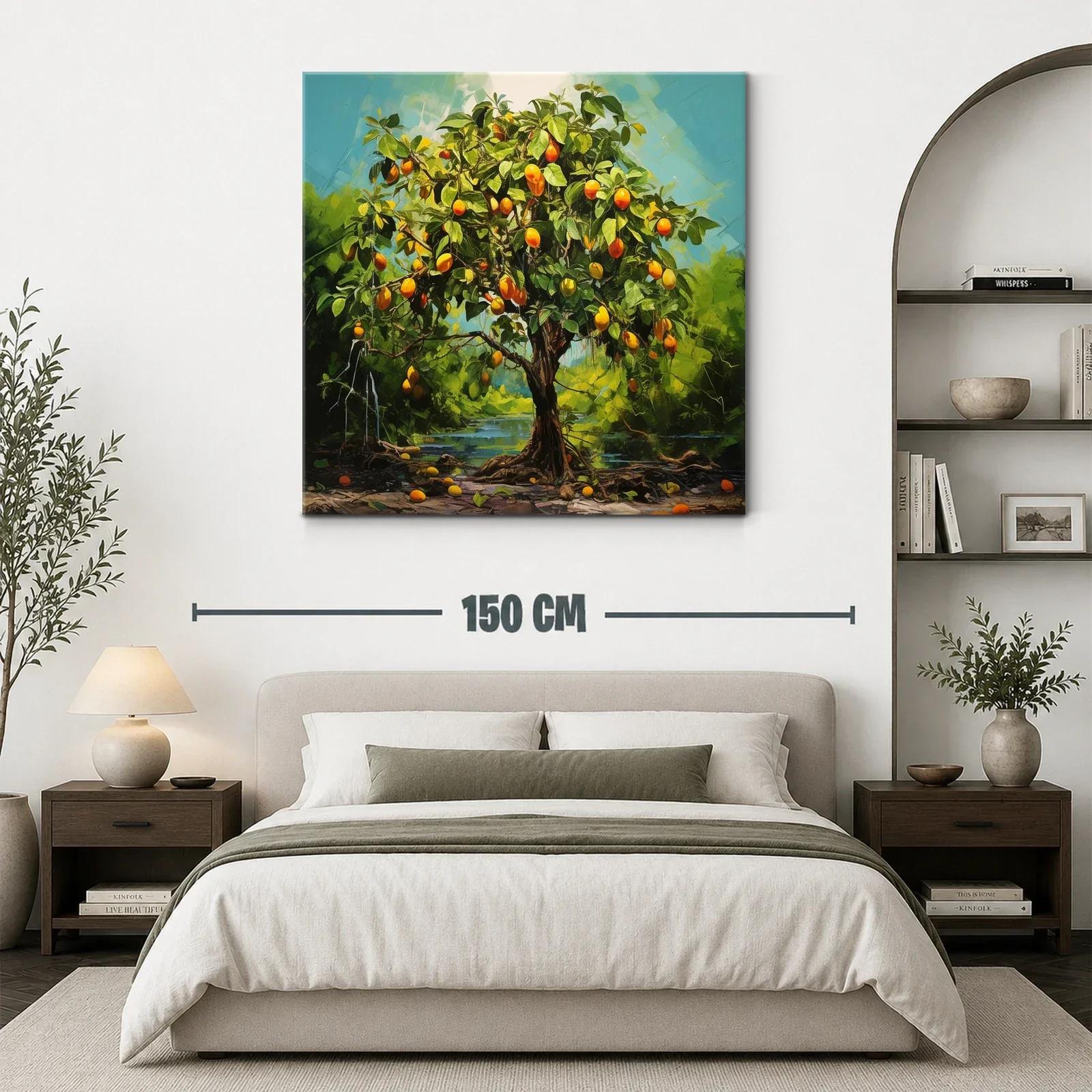 Árbol frutal con frutos naranjas vibrantes en paisaje natural — miniatura 3