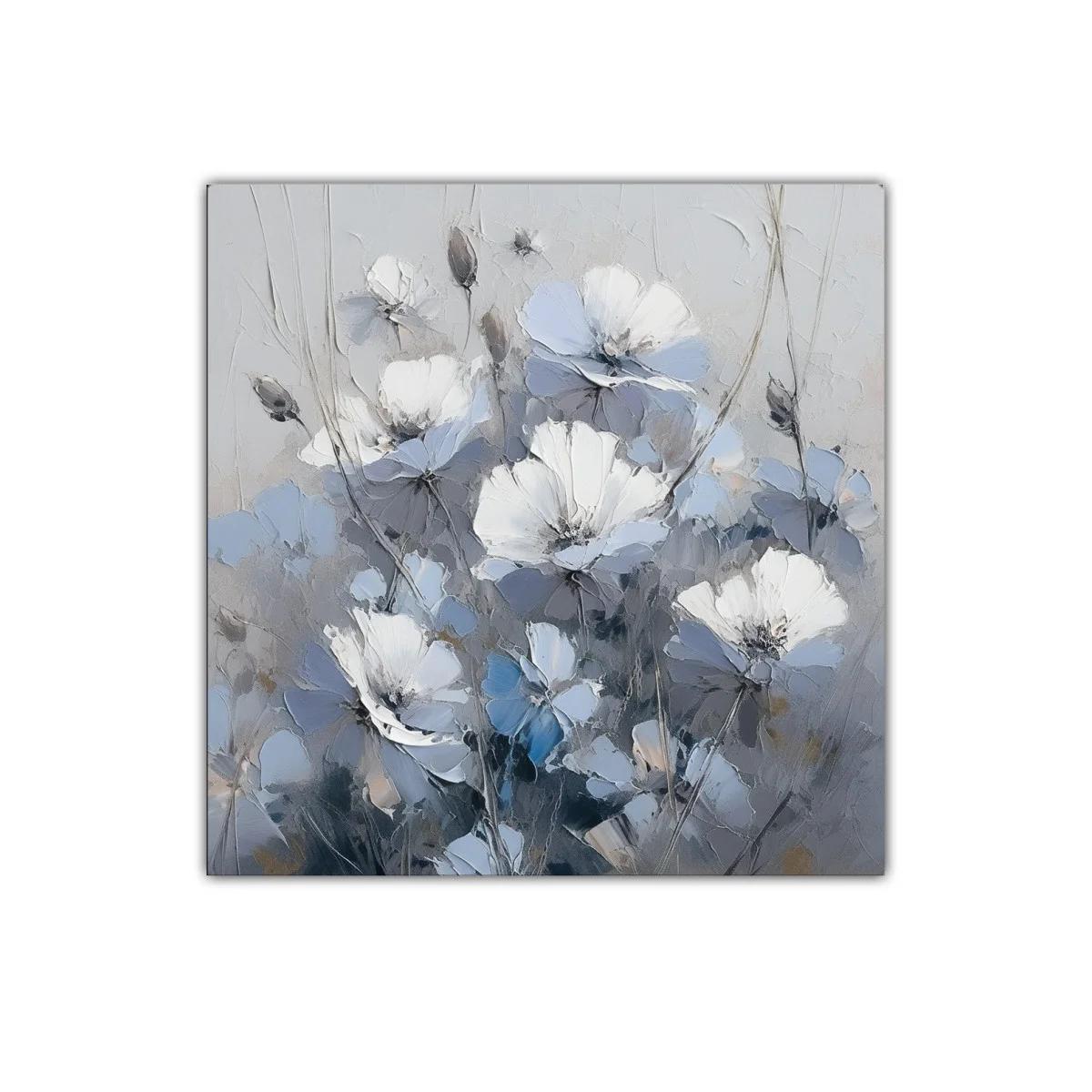 Cuadro decorativo de flores en tonos suaves y elegantes — imagen principal