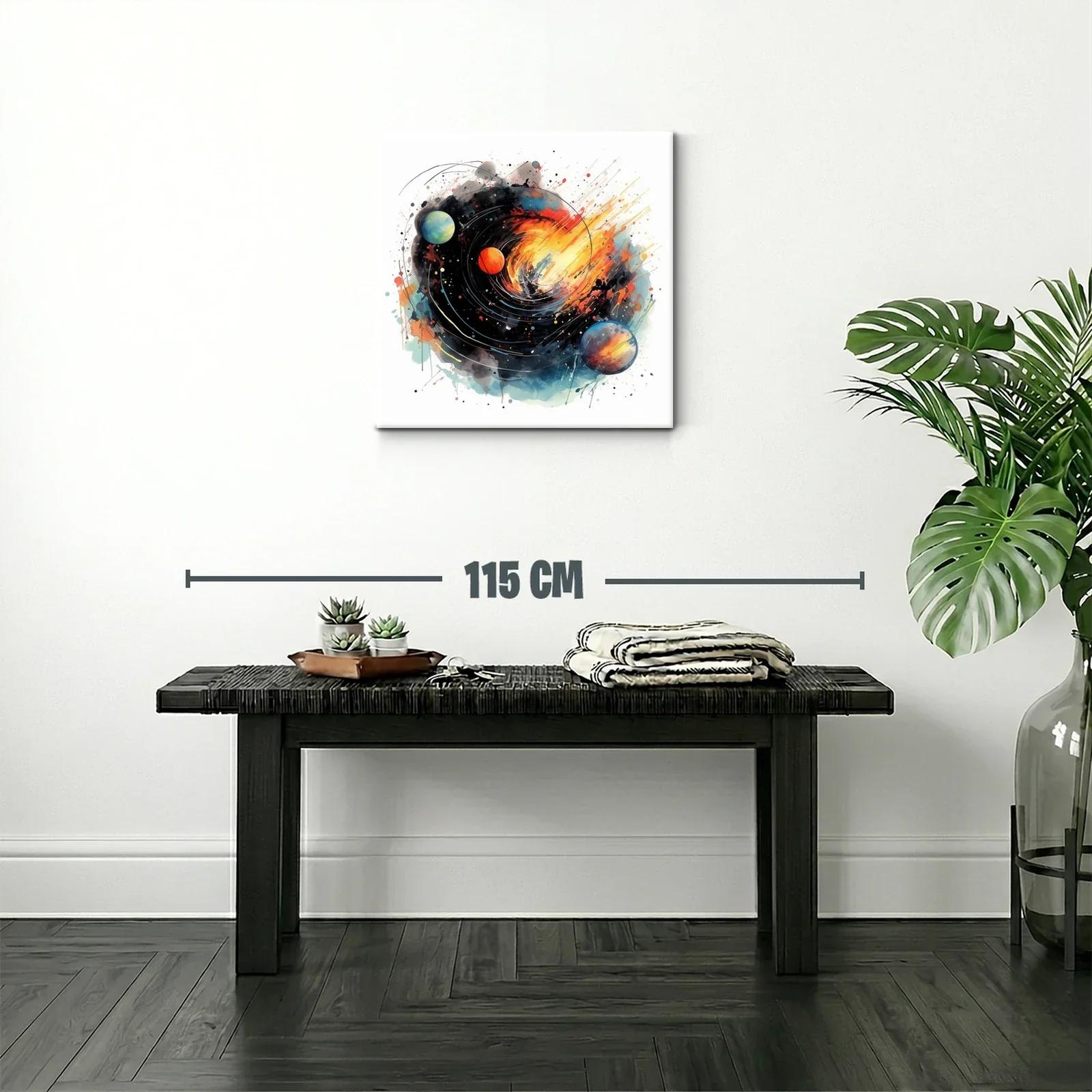 Explosión Cósmica con Planetas en Movimiento — miniatura 2