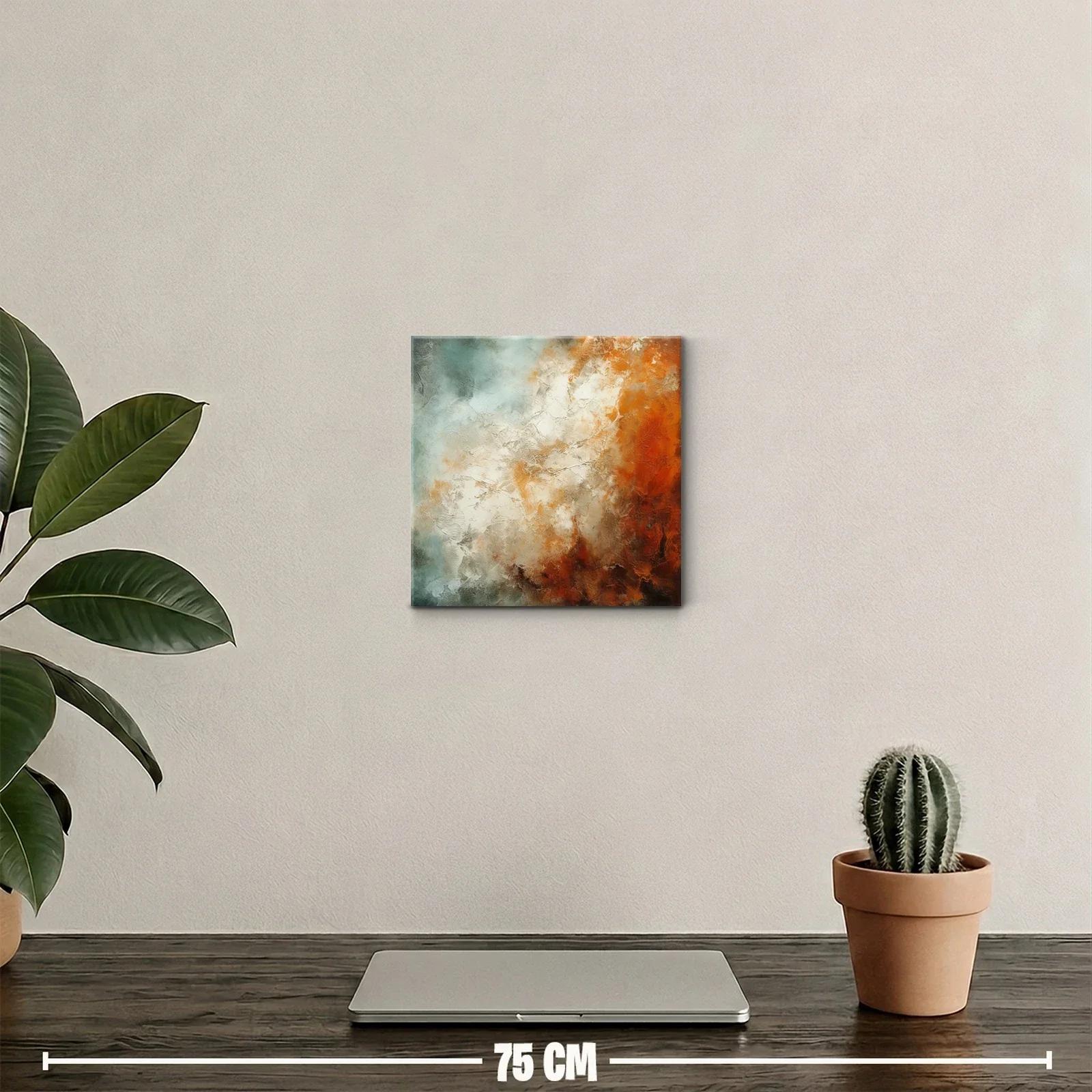 Composición abstracta con tonos cálidos y neutros — miniatura 2