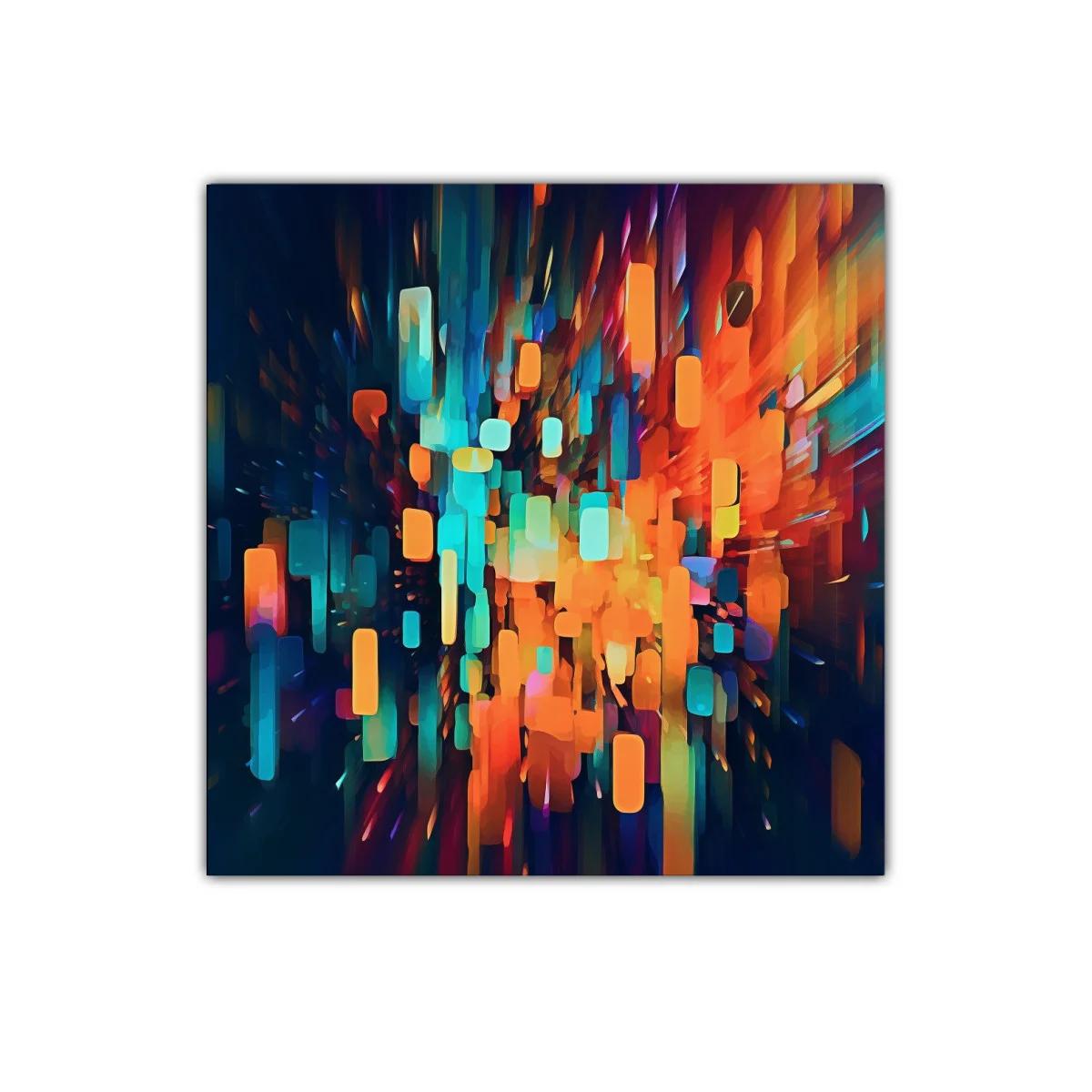 Explosión de color vibrante con formas abstractas — imagen principal