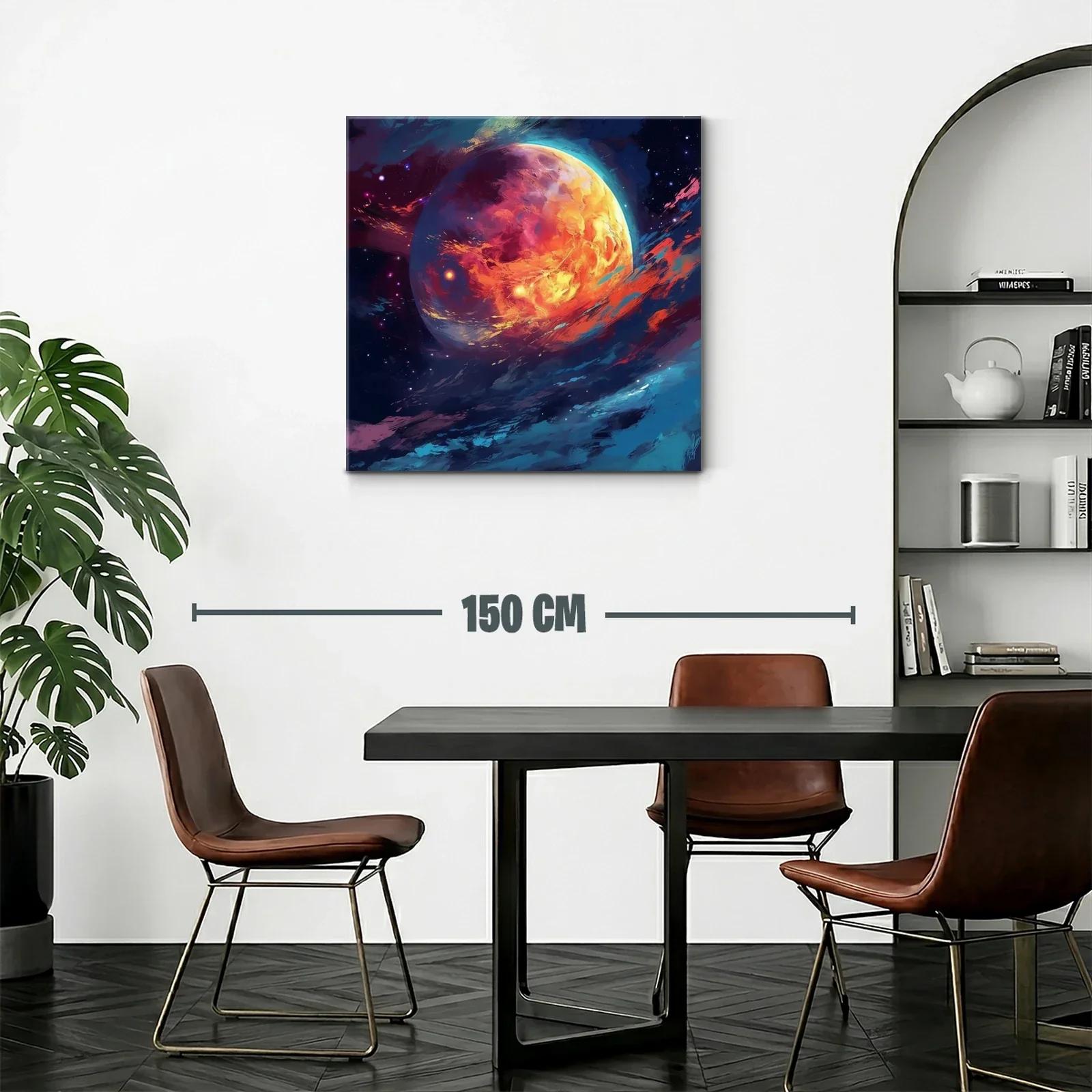 Inspirador planeta en vibrantes tonos cálidos y fríos — miniatura 2