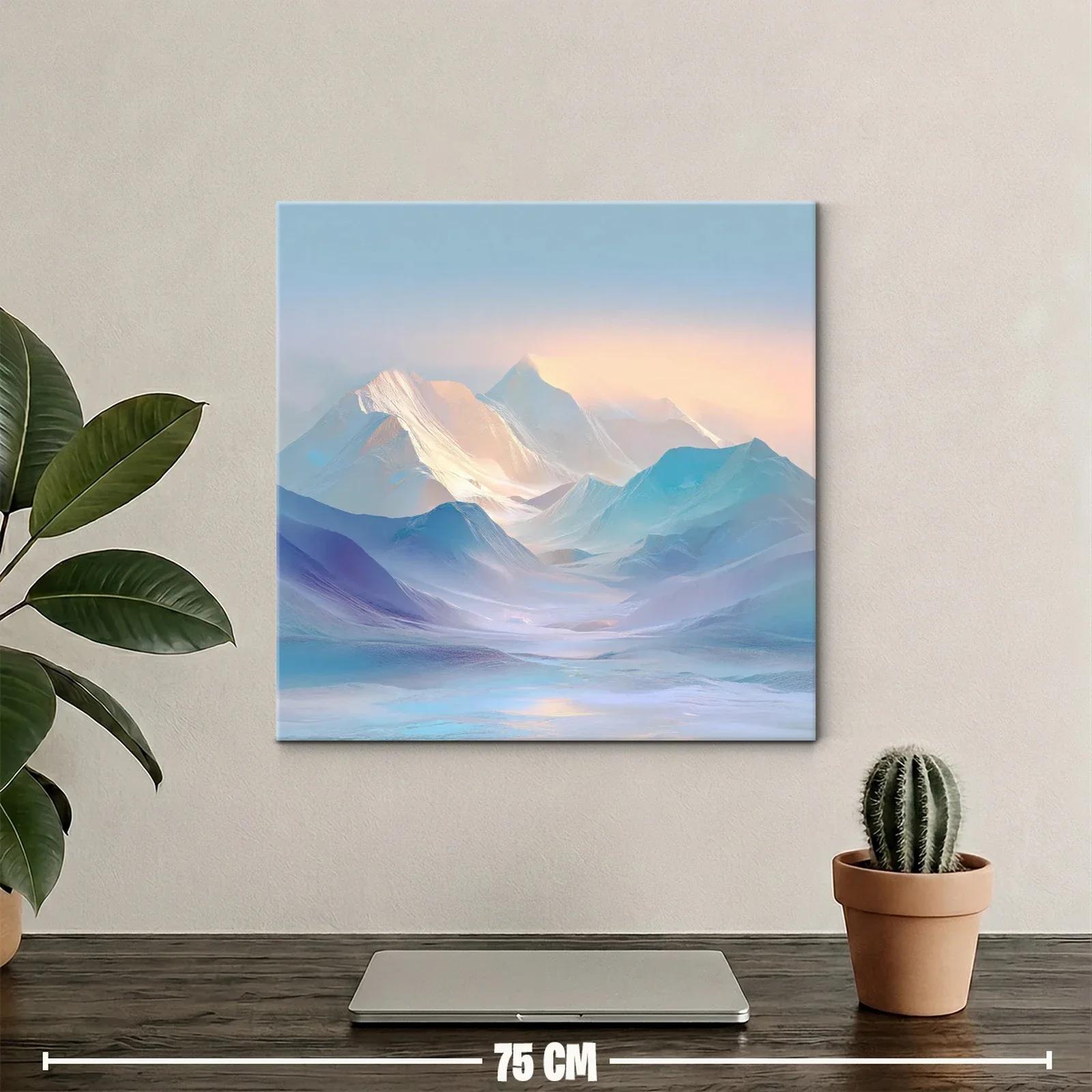 Paisaje Montañoso en Luz Suave y Tonos Pastel — miniatura 2