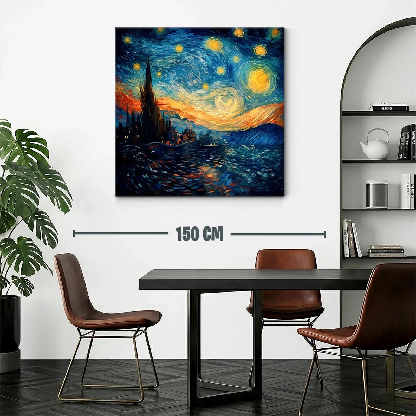 Cielo nocturno vibrante con estrellas y horizonte iluminado — miniatura 2