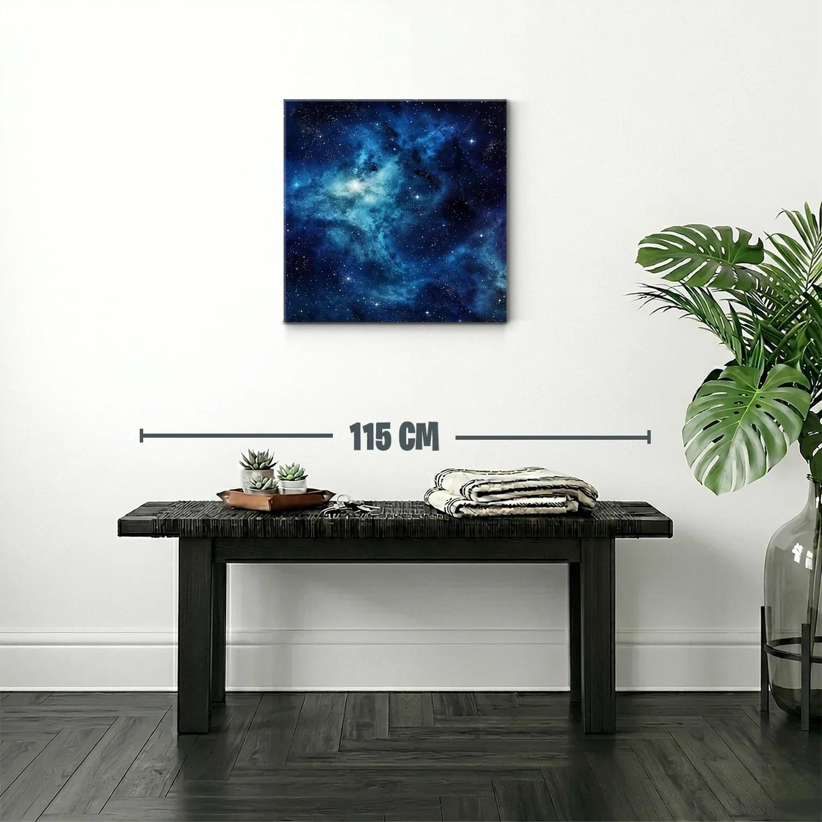 Cielo estrellado en vibrantes tonos azules y negros — miniatura 2