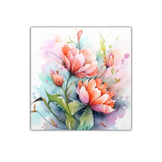 Flores vibrantes con tonos suaves y naturaleza delicada