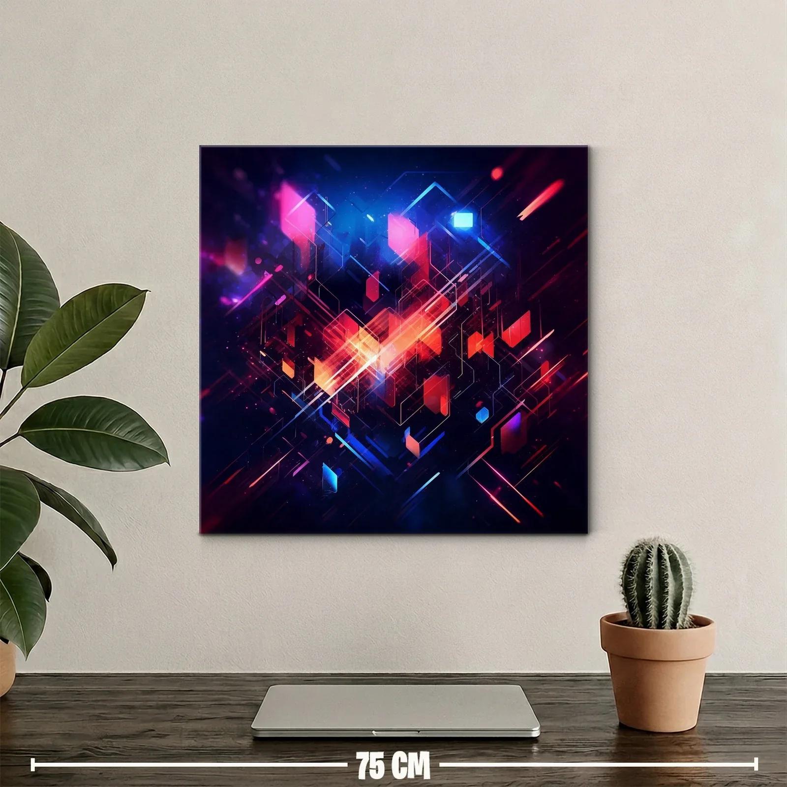 Composición geométrica vibrante con luces y contrastes intensos — miniatura 2
