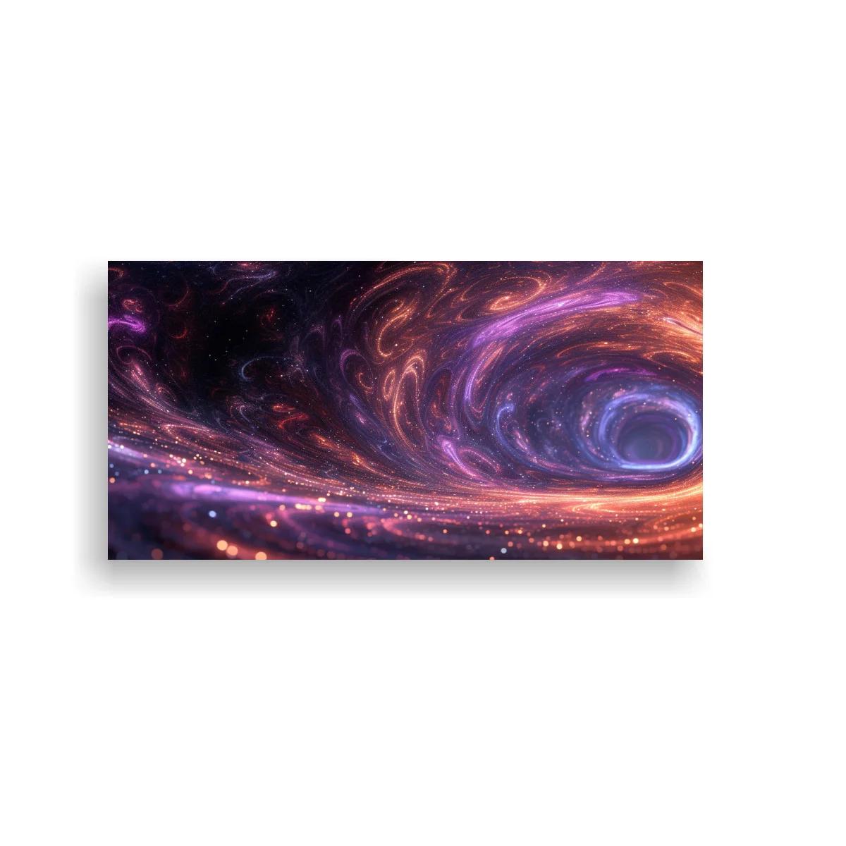 Cuadro galaxia en espiral con remolino luminoso — imagen principal