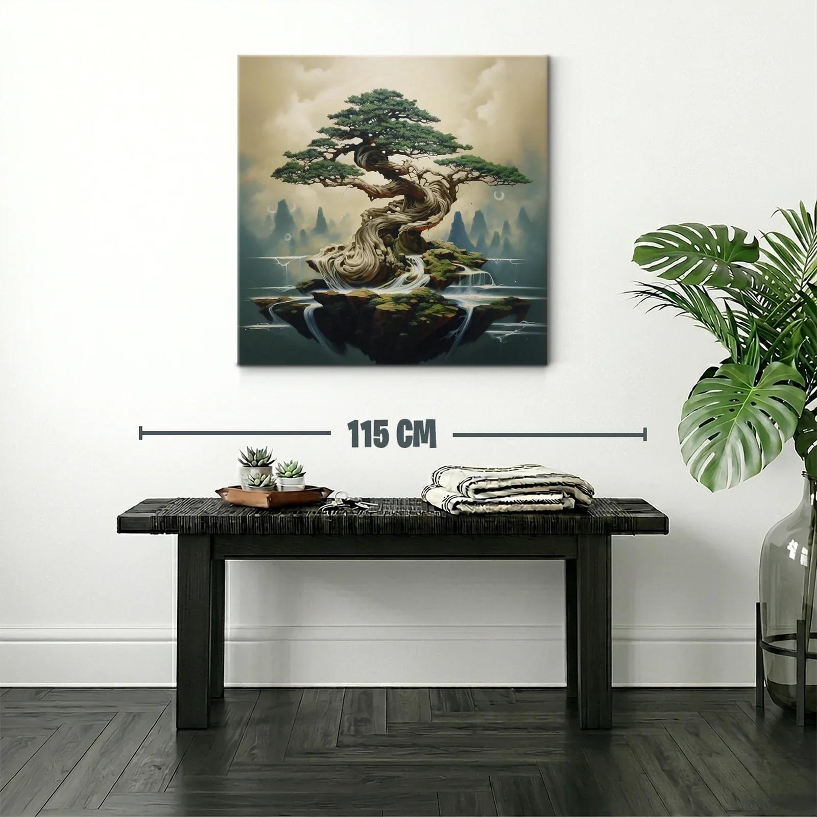 Árbol místico entre aguas y rocas flotantes — miniatura 2