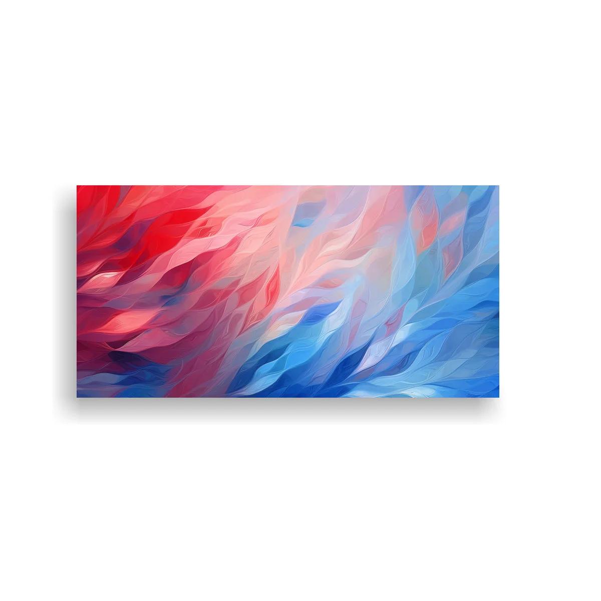 Cuadro ondas abstractas con pliegues de color