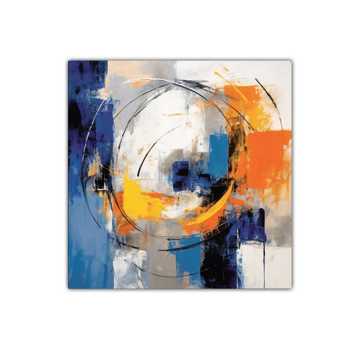 Composición abstracta con formas circulares y bloques de color — imagen principal