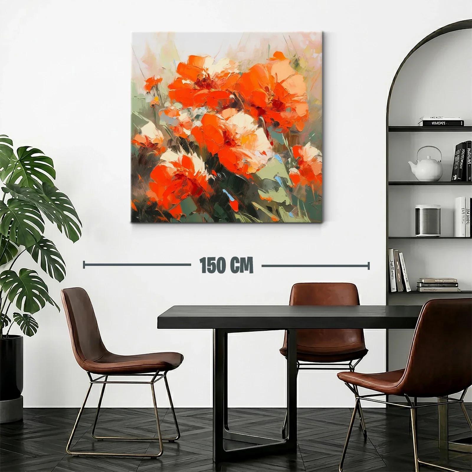 Impactante composición floral en tonos cálidos y vibrantes — miniatura 2