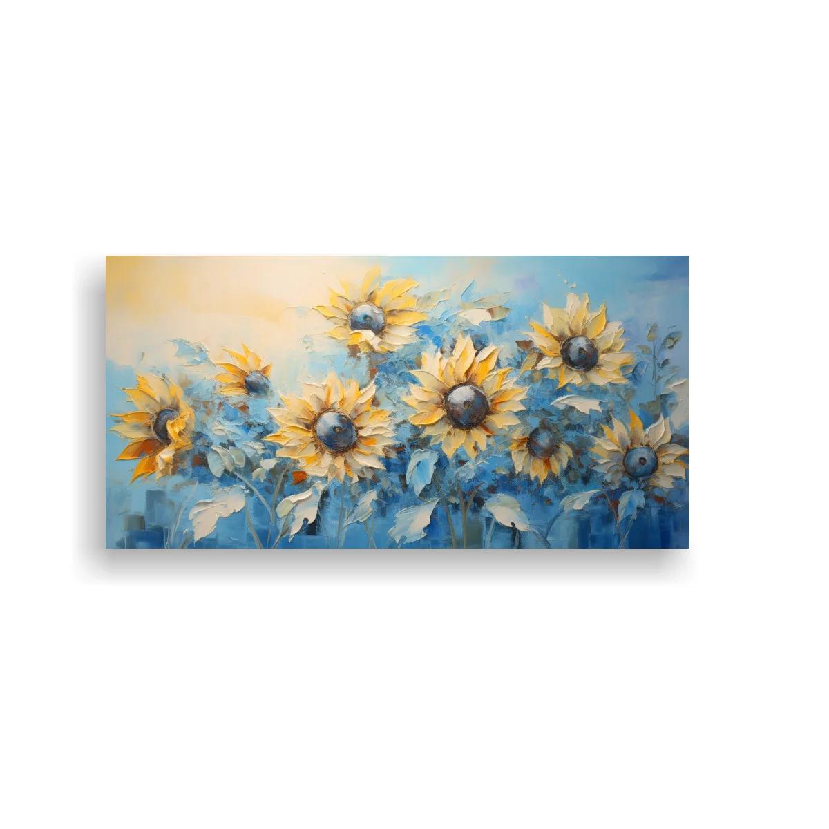 Cuadro girasoles en arreglo horizontal