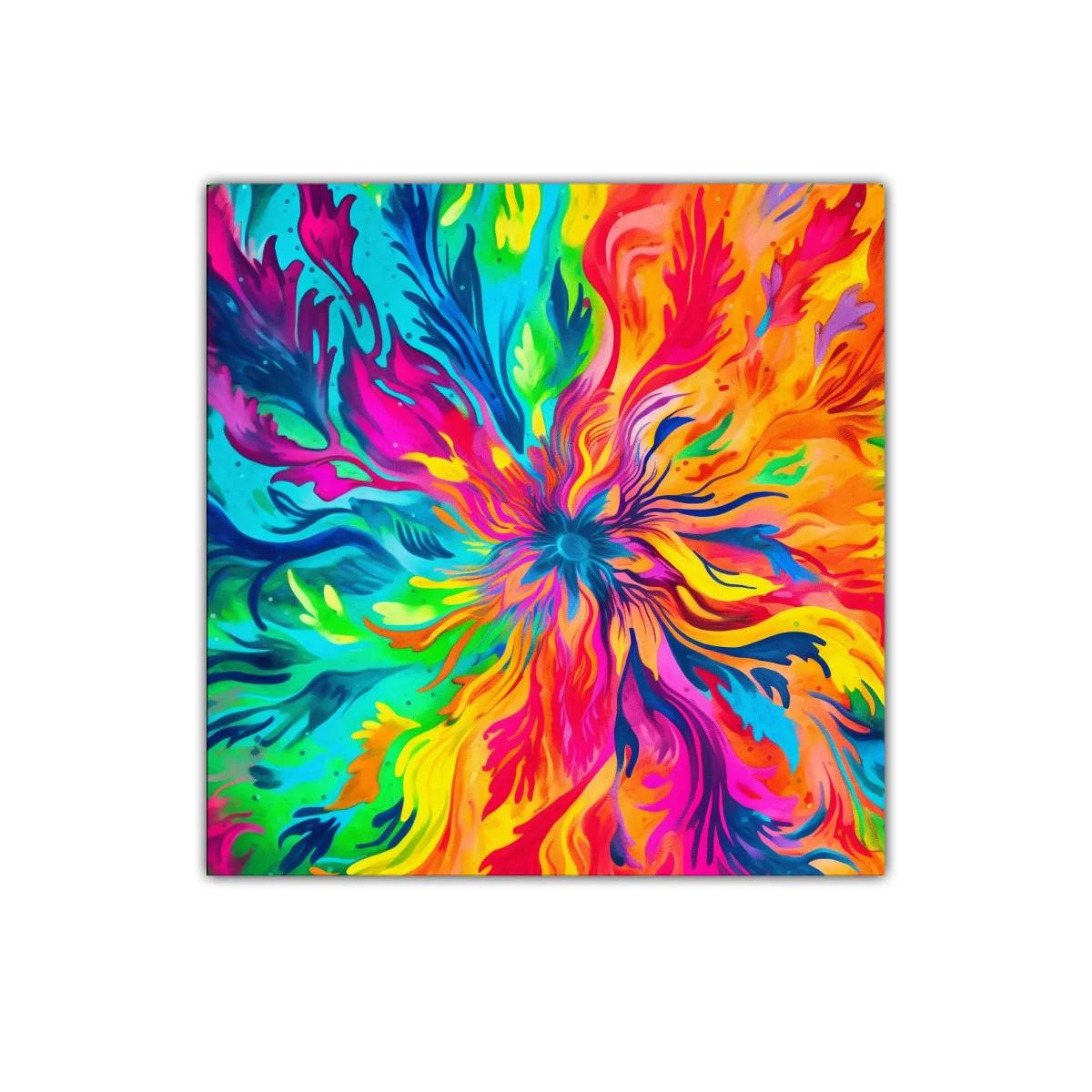 Cuadro decorativo explosión de colores vibrantes para ambientes modernos — imagen principal