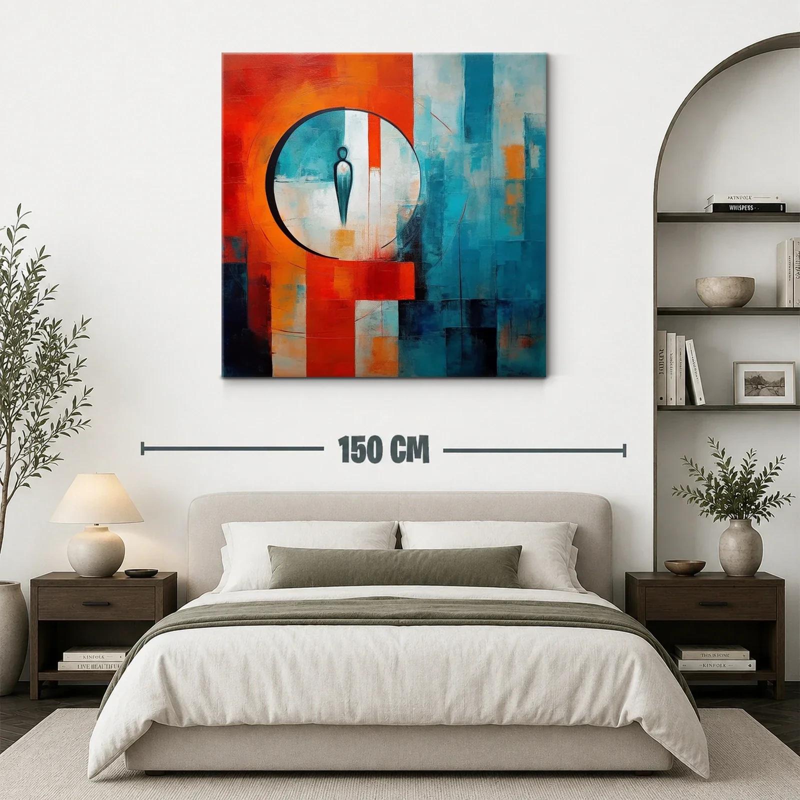 Figura abstracta en contraste vibrante y armonioso — miniatura 3