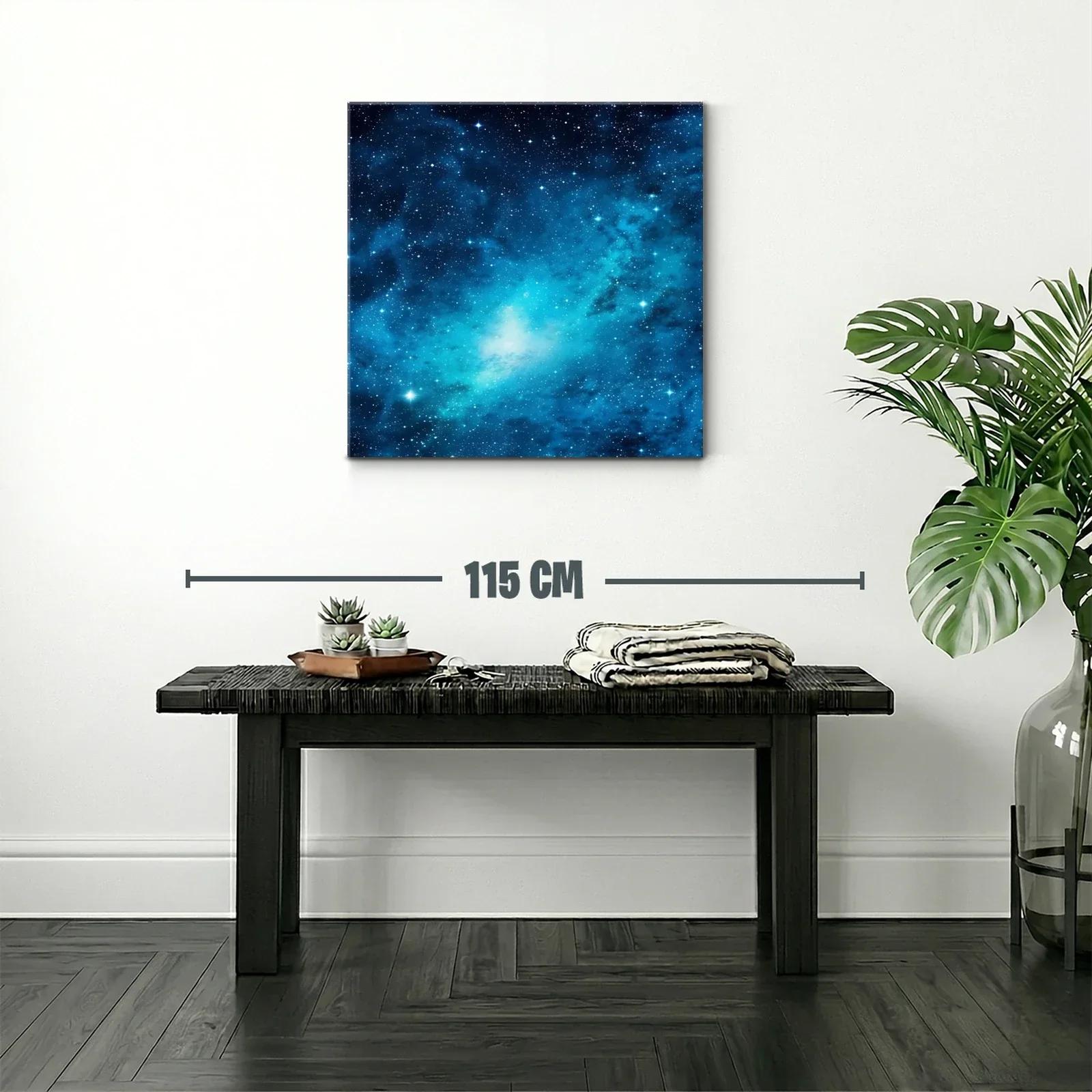 Caótico cielo estrellado en tonos azules brillantes — miniatura 2