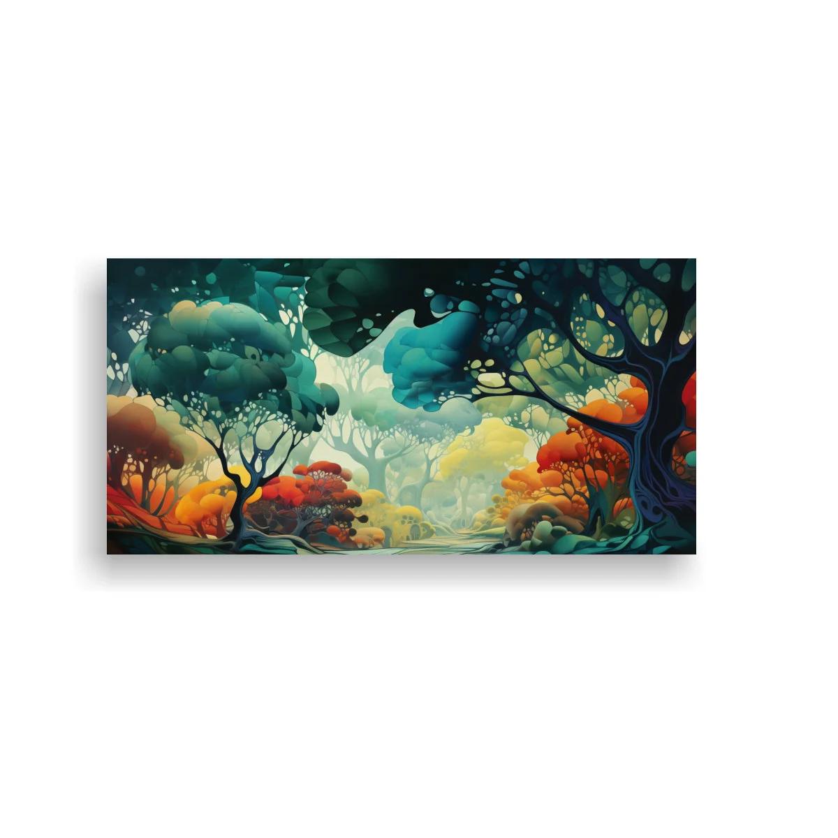Cuadro bosque fantástico con claro luminoso — imagen principal