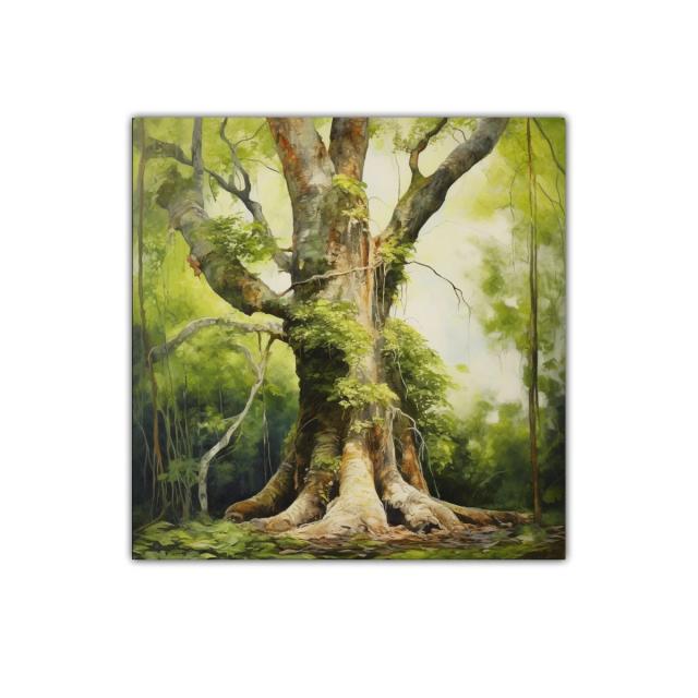 Imponente árbol que simboliza fuerza y conexión natural