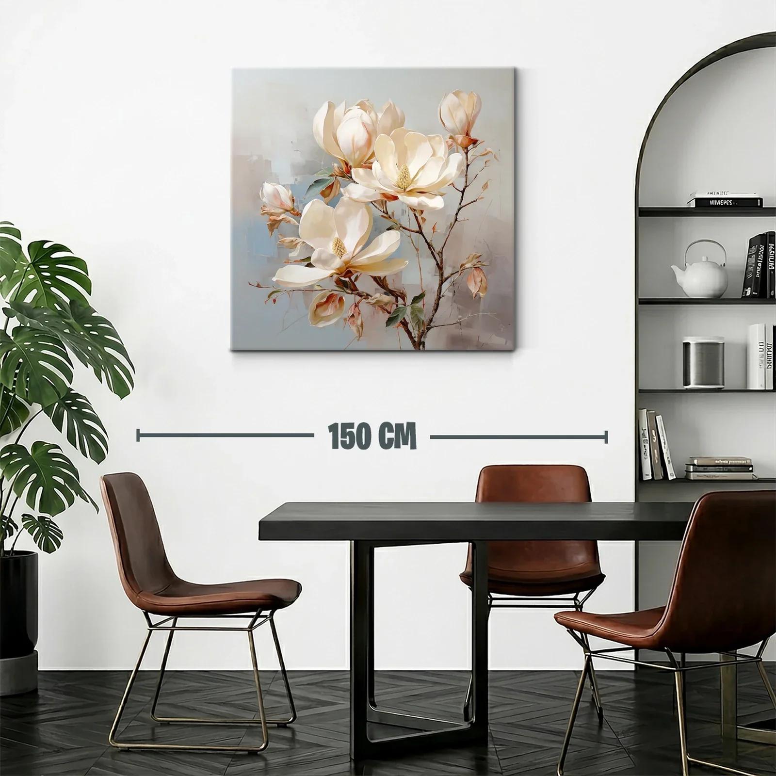 Elegancia natural con flores blancas y tonos neutros — miniatura 2