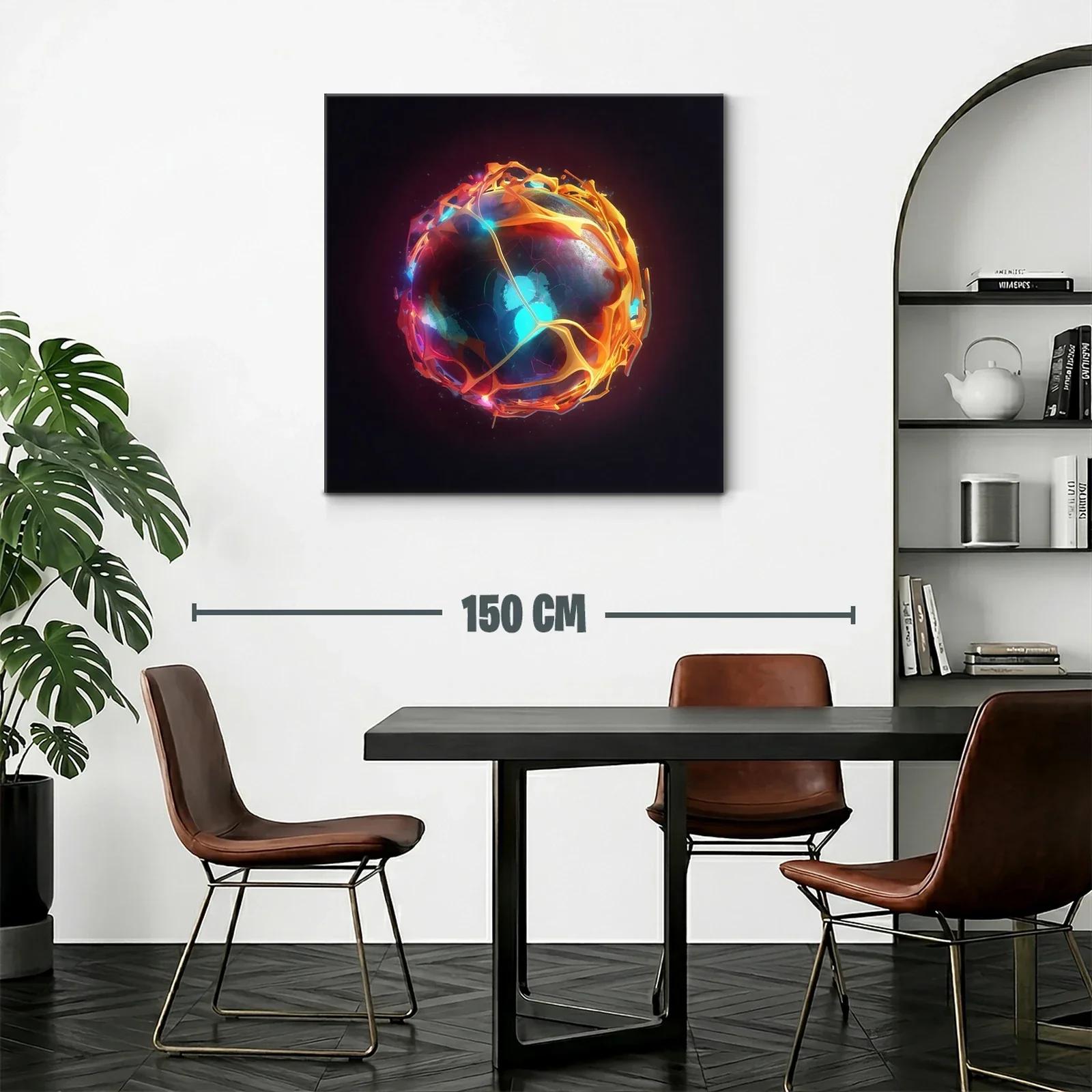 Esfera luminosa con patrones abstractos y energía vibrante — miniatura 2