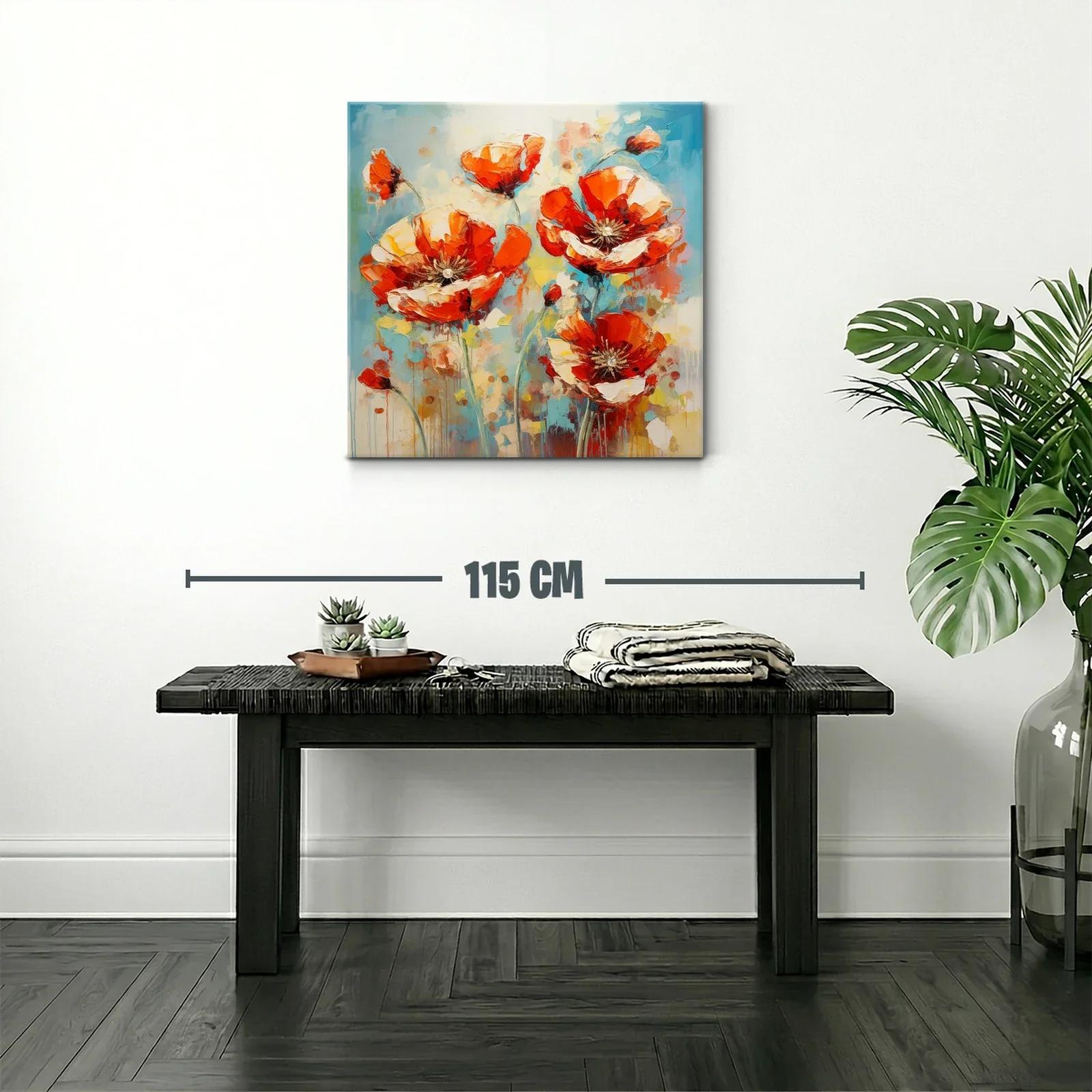 Flores vibrantes en tonos cálidos y frescos contrastantes — miniatura 2