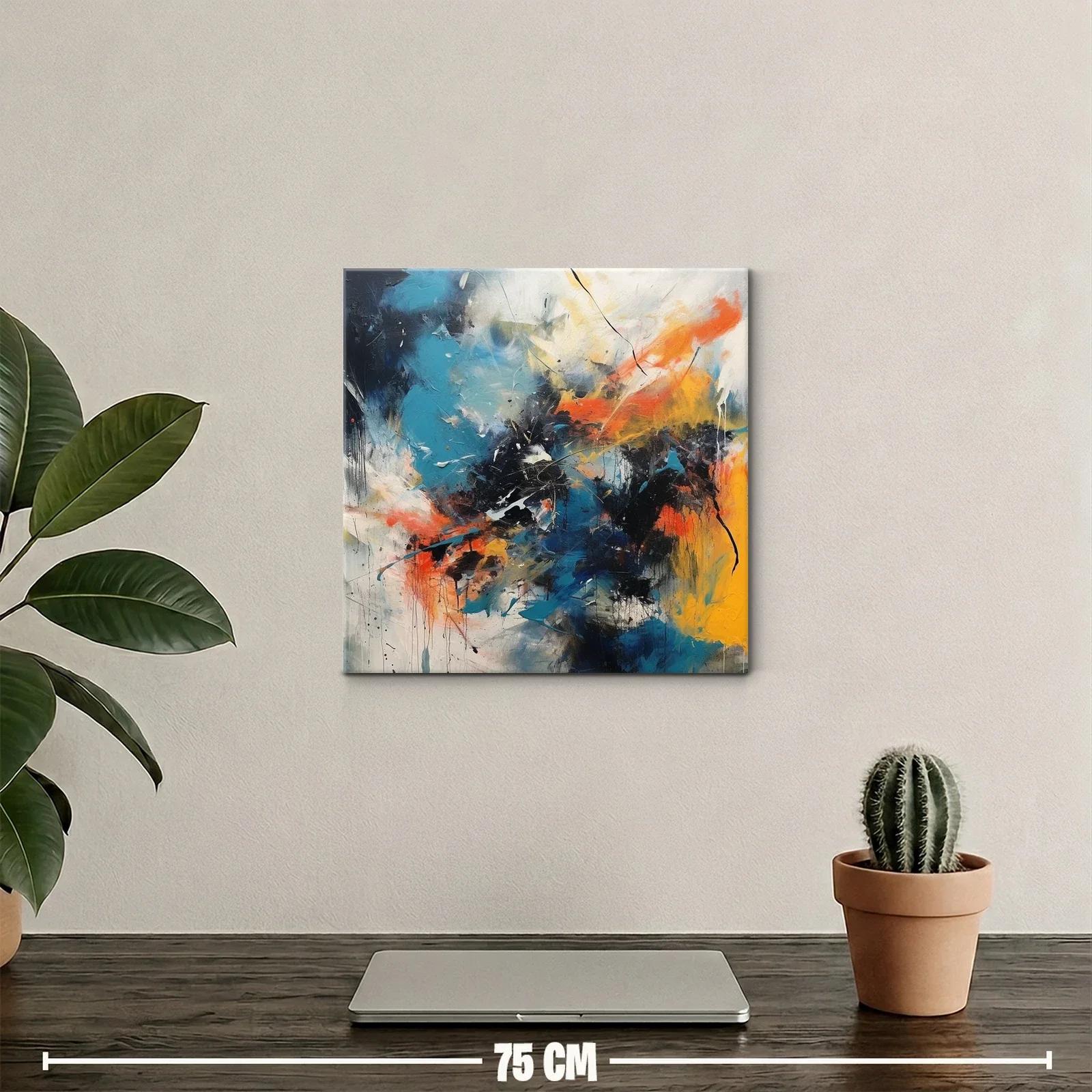 Composición abstracta vibrante con contrastes intensos — miniatura 2
